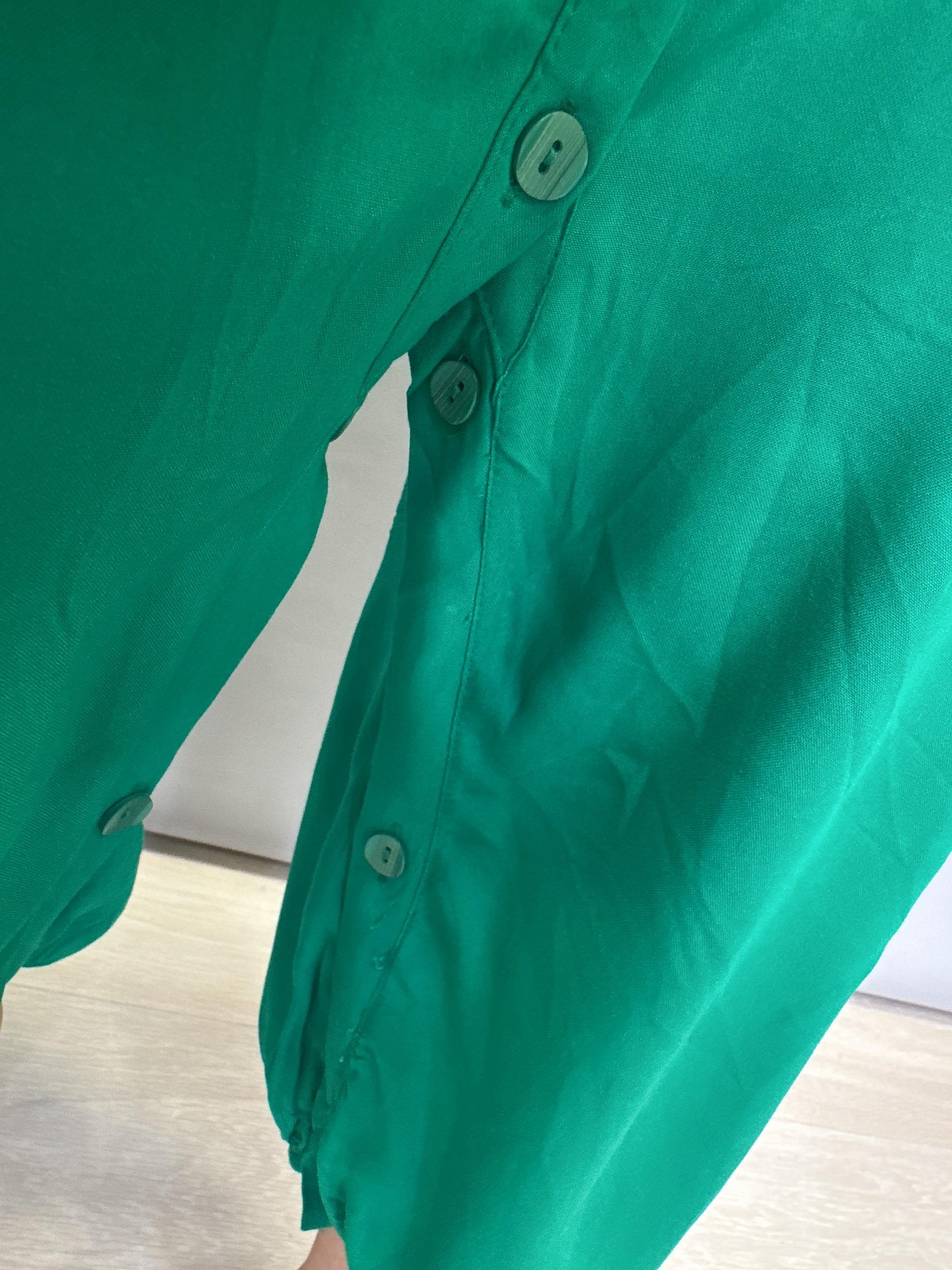 6632 Pamuklu Tulum/Elbise Yeşil