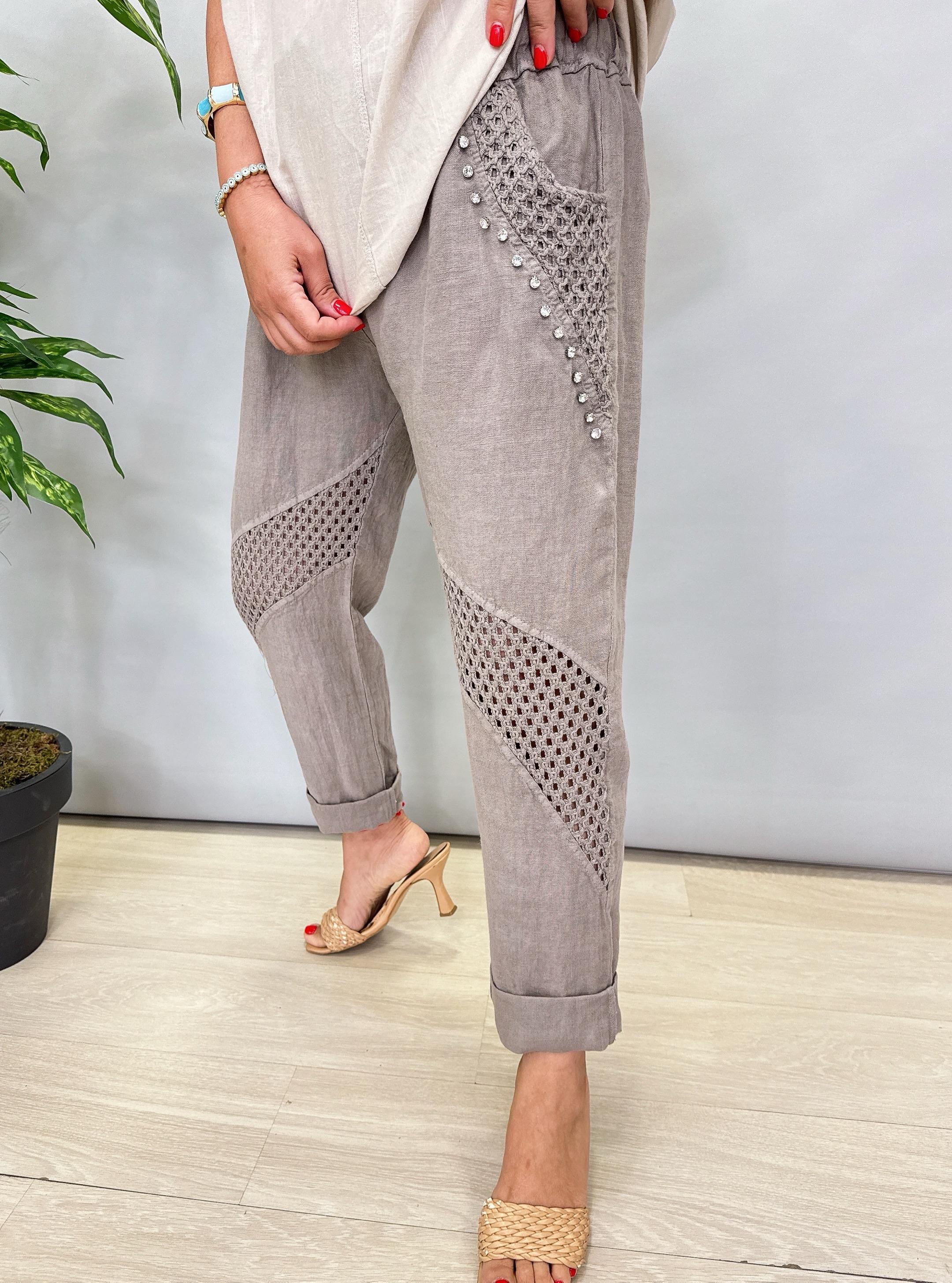 6670 Italyan Pantolon Vizon