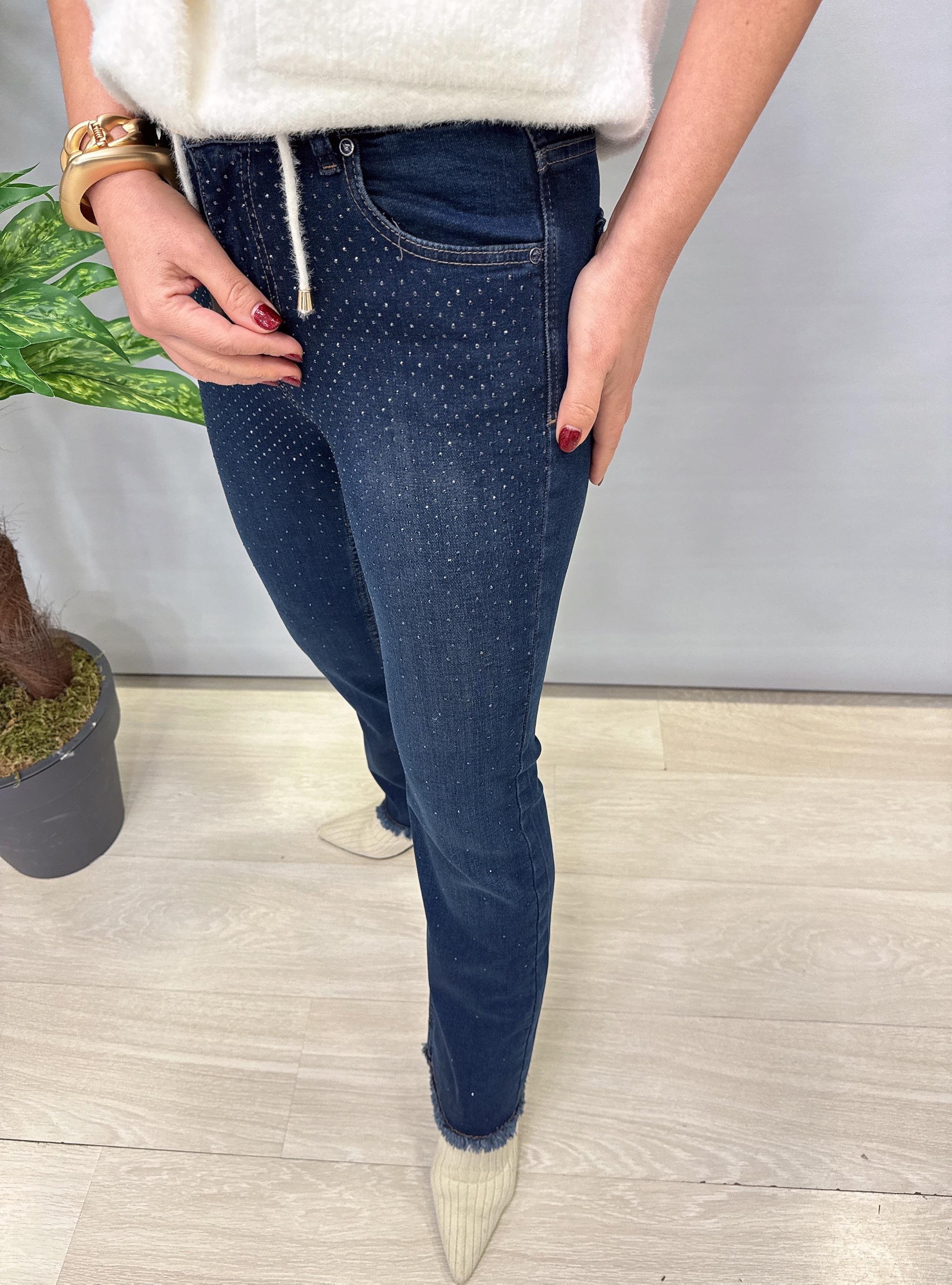 7403 (BİR BEDEN KÜÇÜK ALINIZ) FULL LİKRALI TAŞLI JEAN