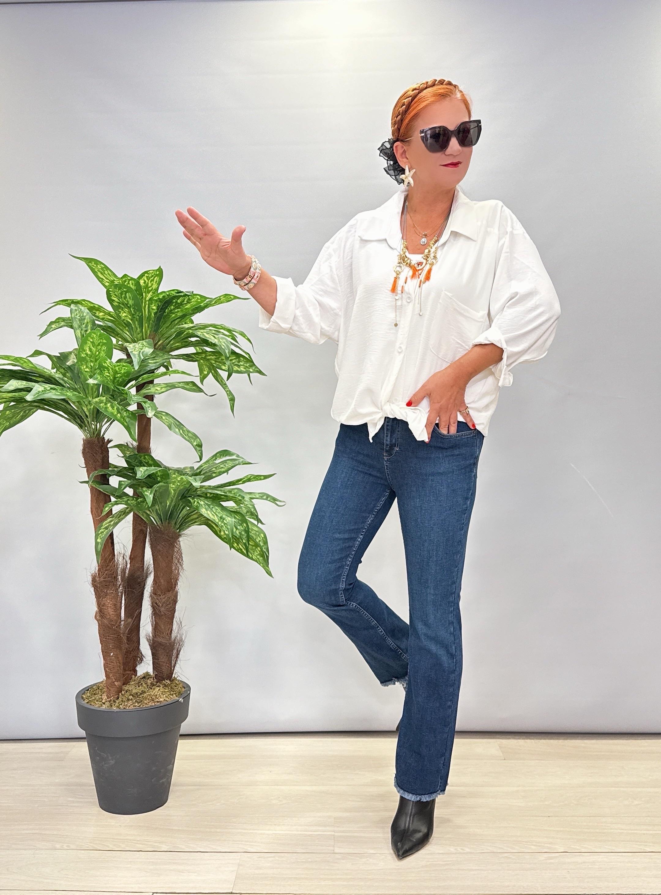 7403B Full Likralı Jean Koyu Lacivert
