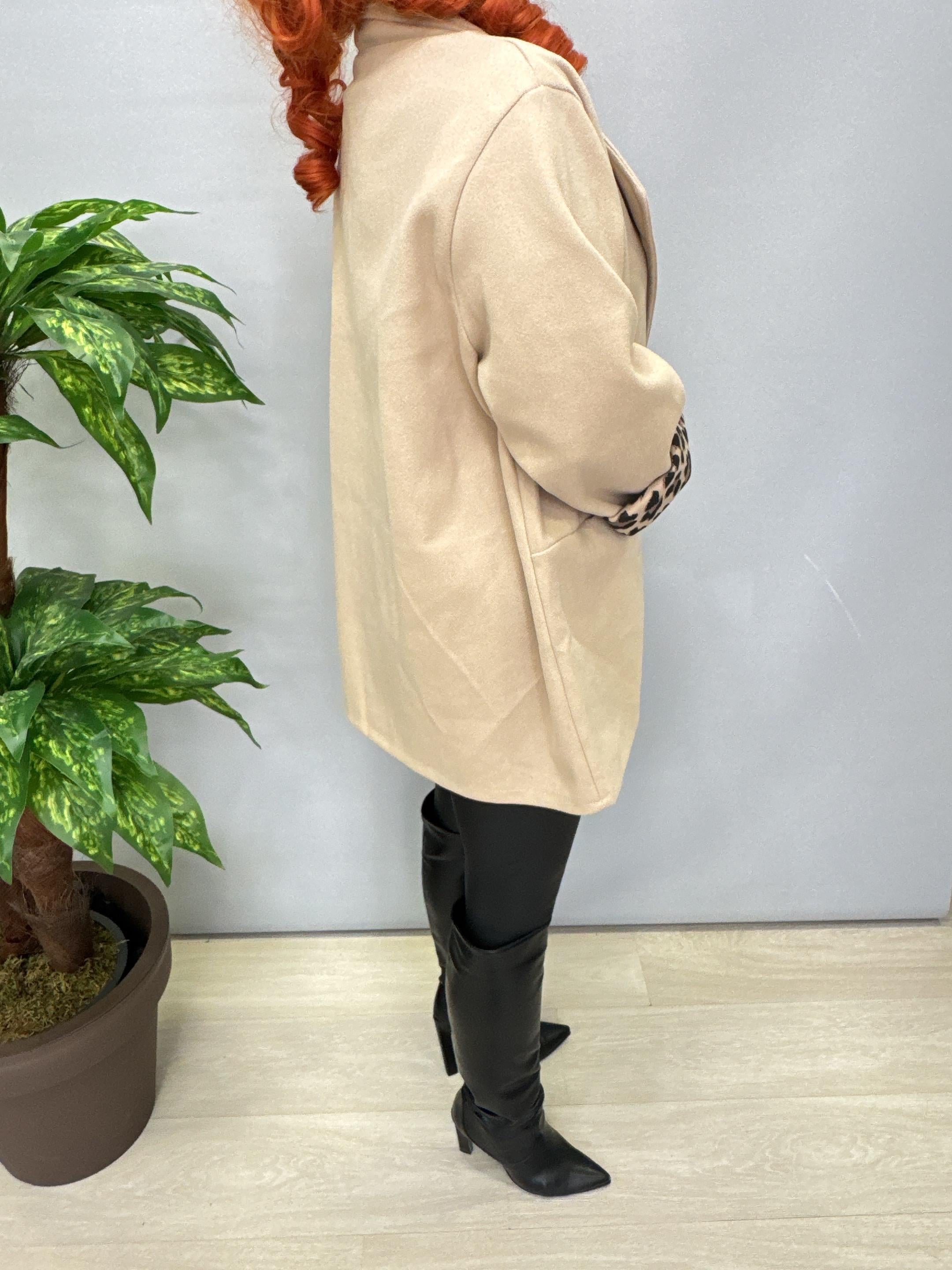 7740 Kaşe Blazer Ceket Taş