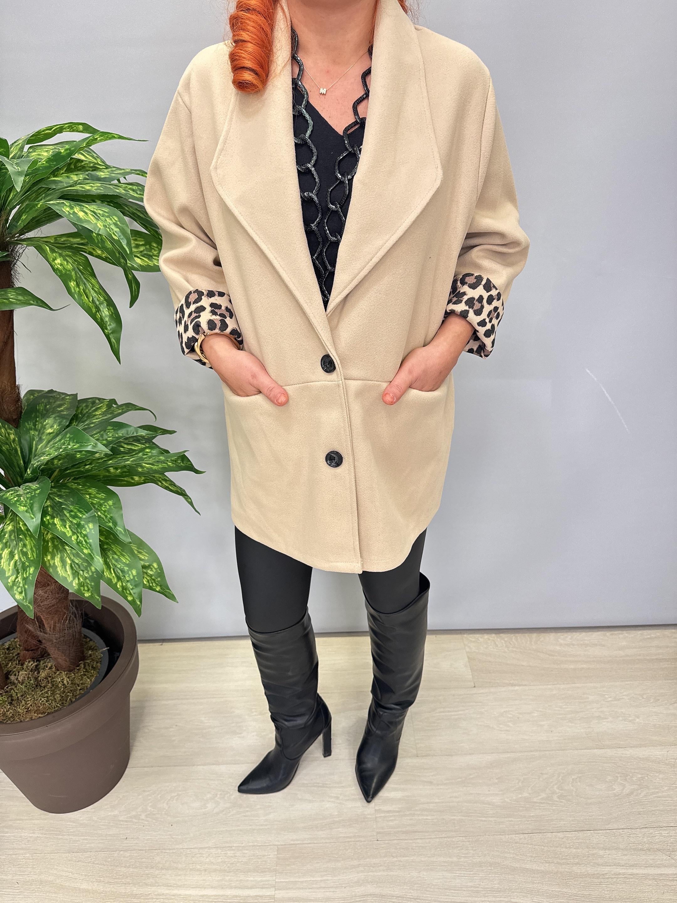 7740 Kaşe Blazer Ceket Taş