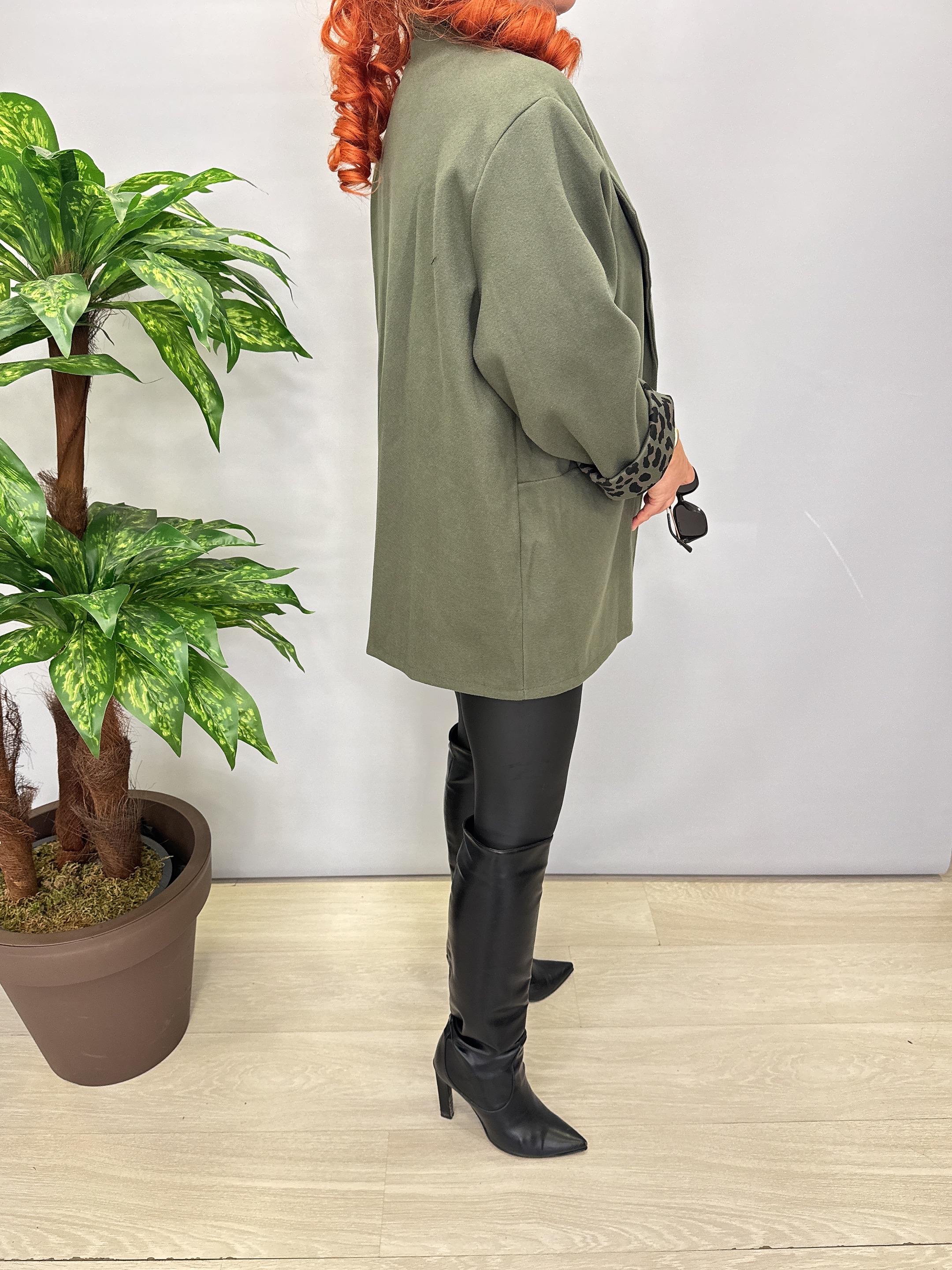 7740 Kaşe Blazer Ceket Yeşil