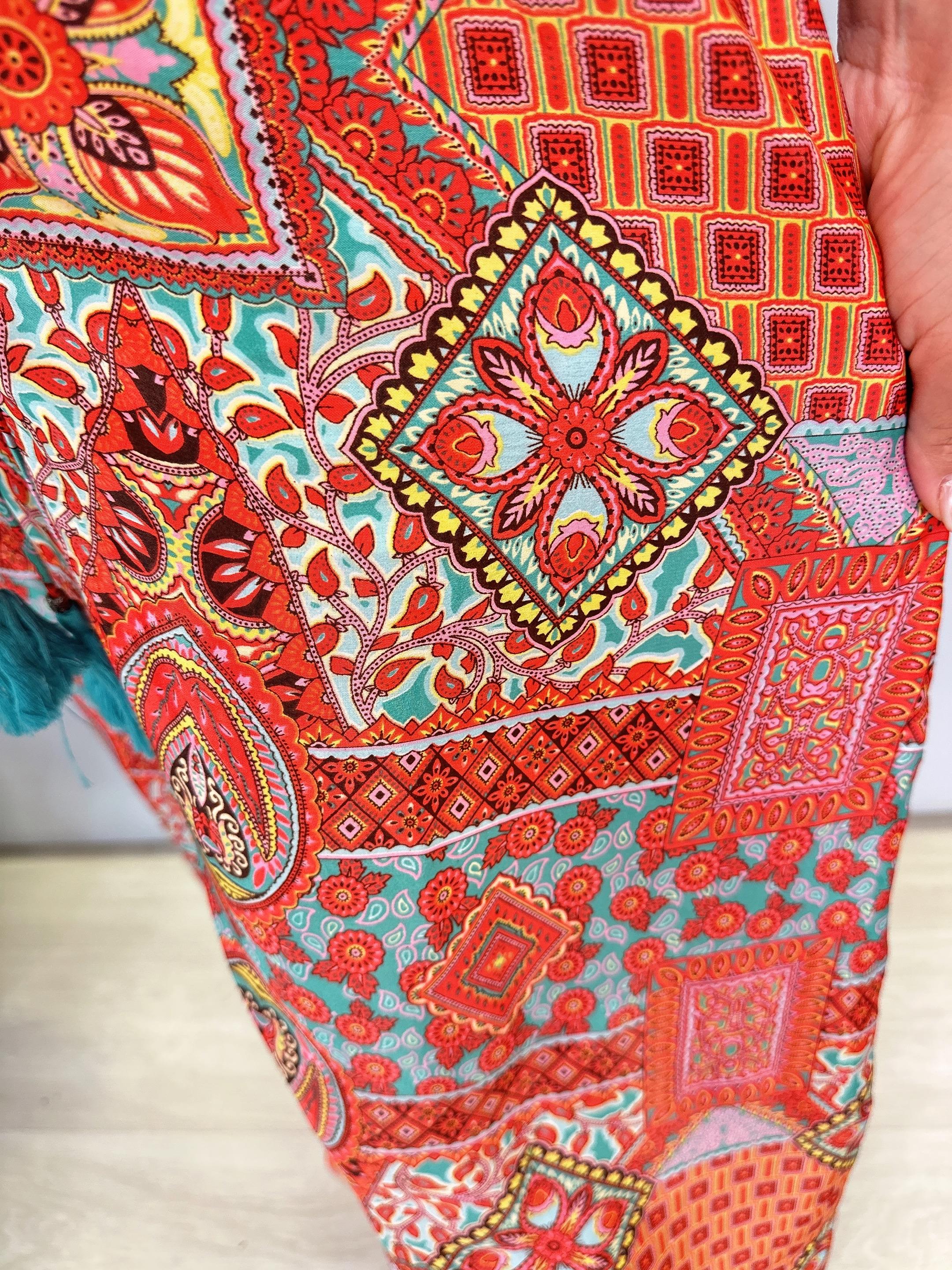 7820 Hint İpeği Elbise