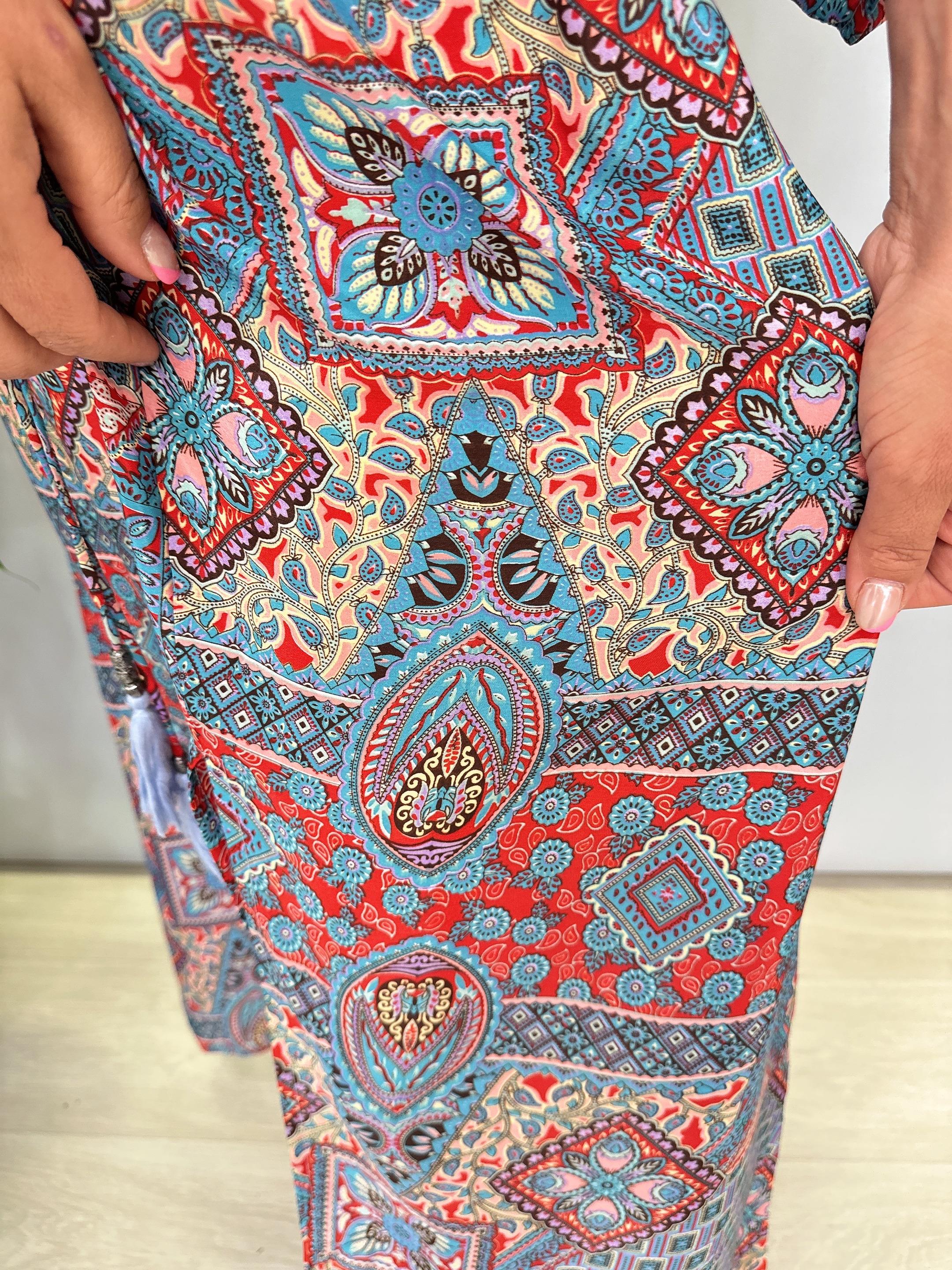 7820 Hint İpeği Elbise