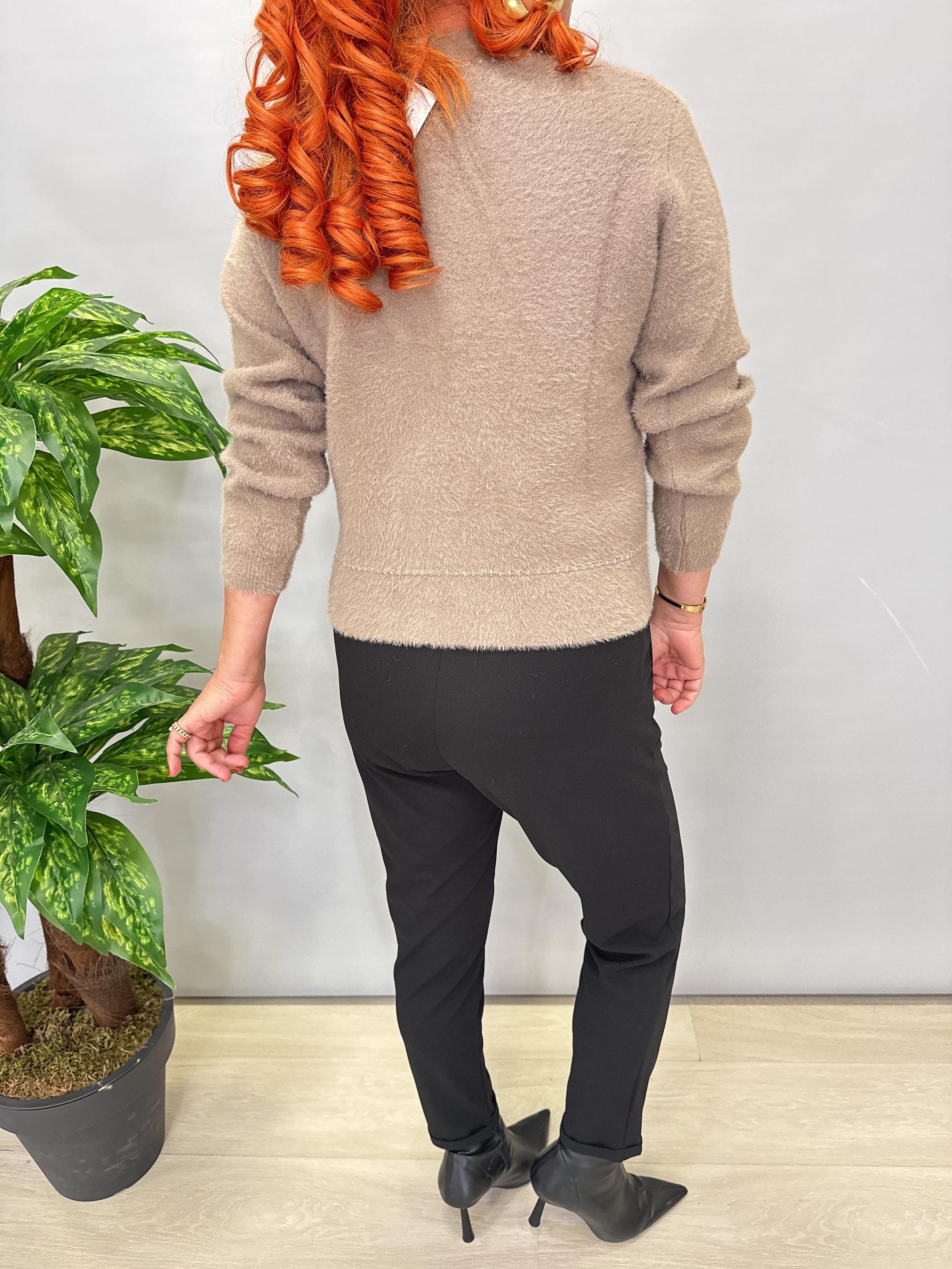 8059 Angora Hırka/Ceket Vizon