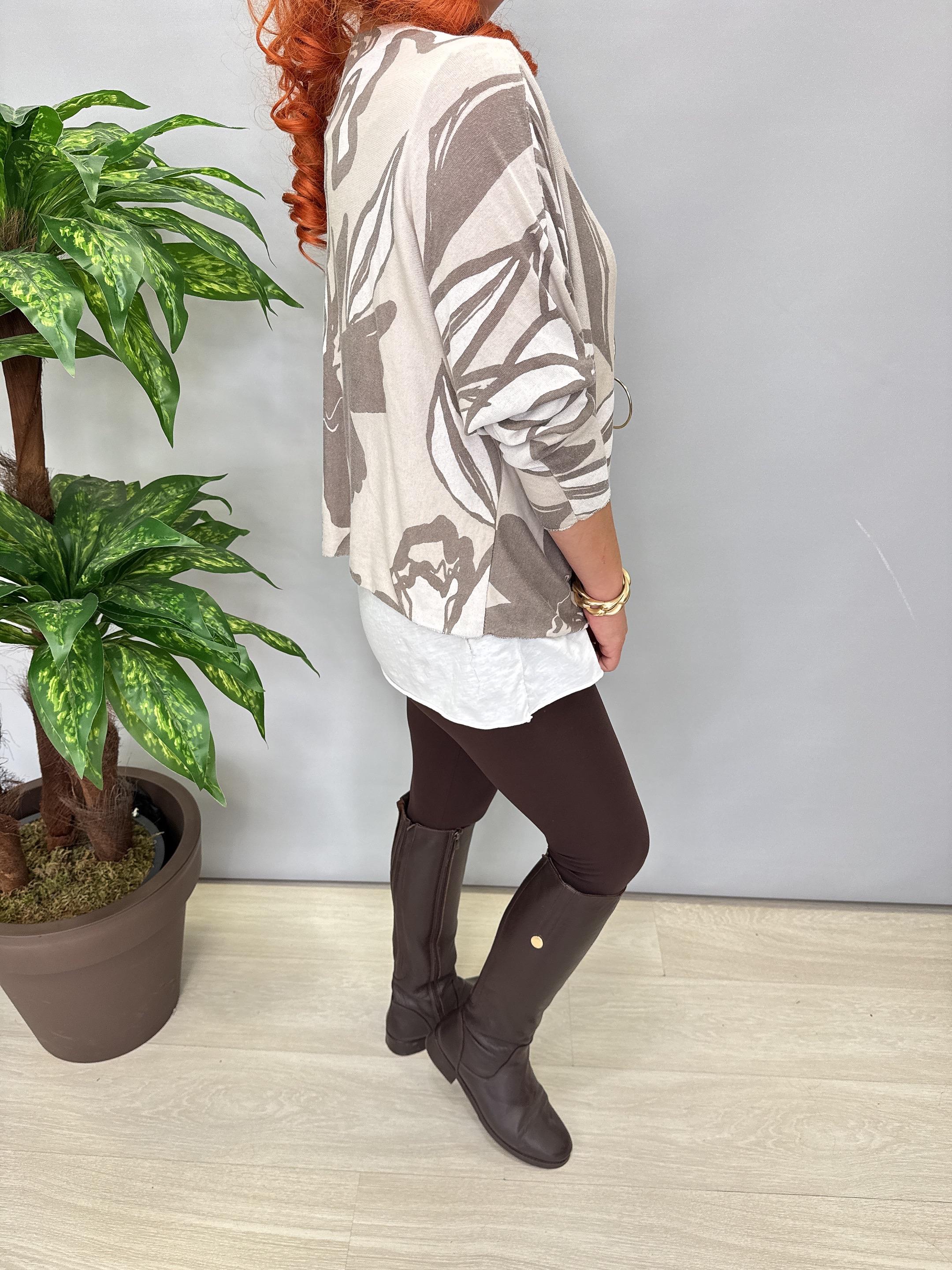 8522 Italyan Bluz (KOLYE HEDİYELİ)