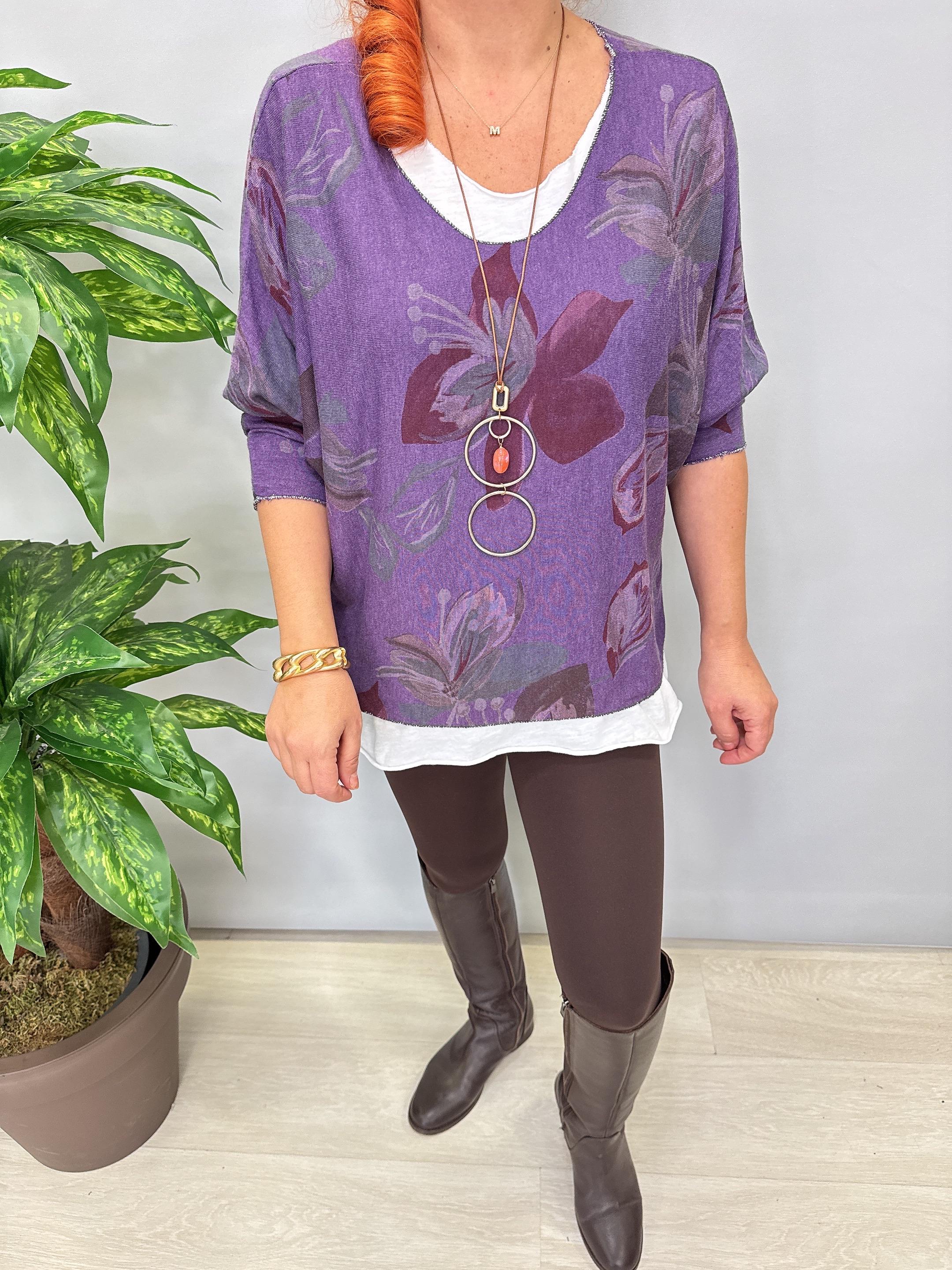 8522 Italyan Bluz (KOLYE HEDİYELİ)