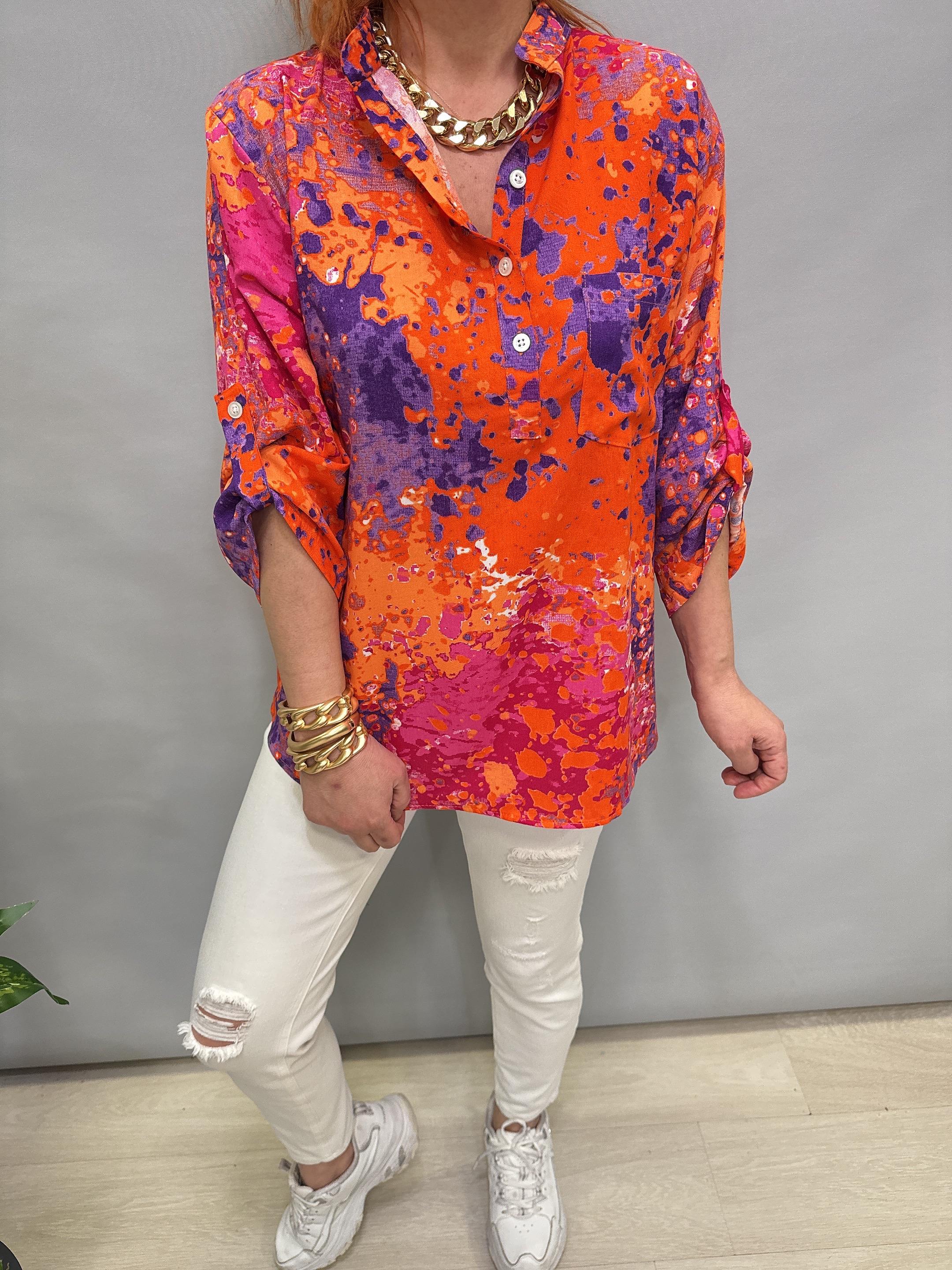 MNS 8790 PAMUKLU VİSKON BLUZ