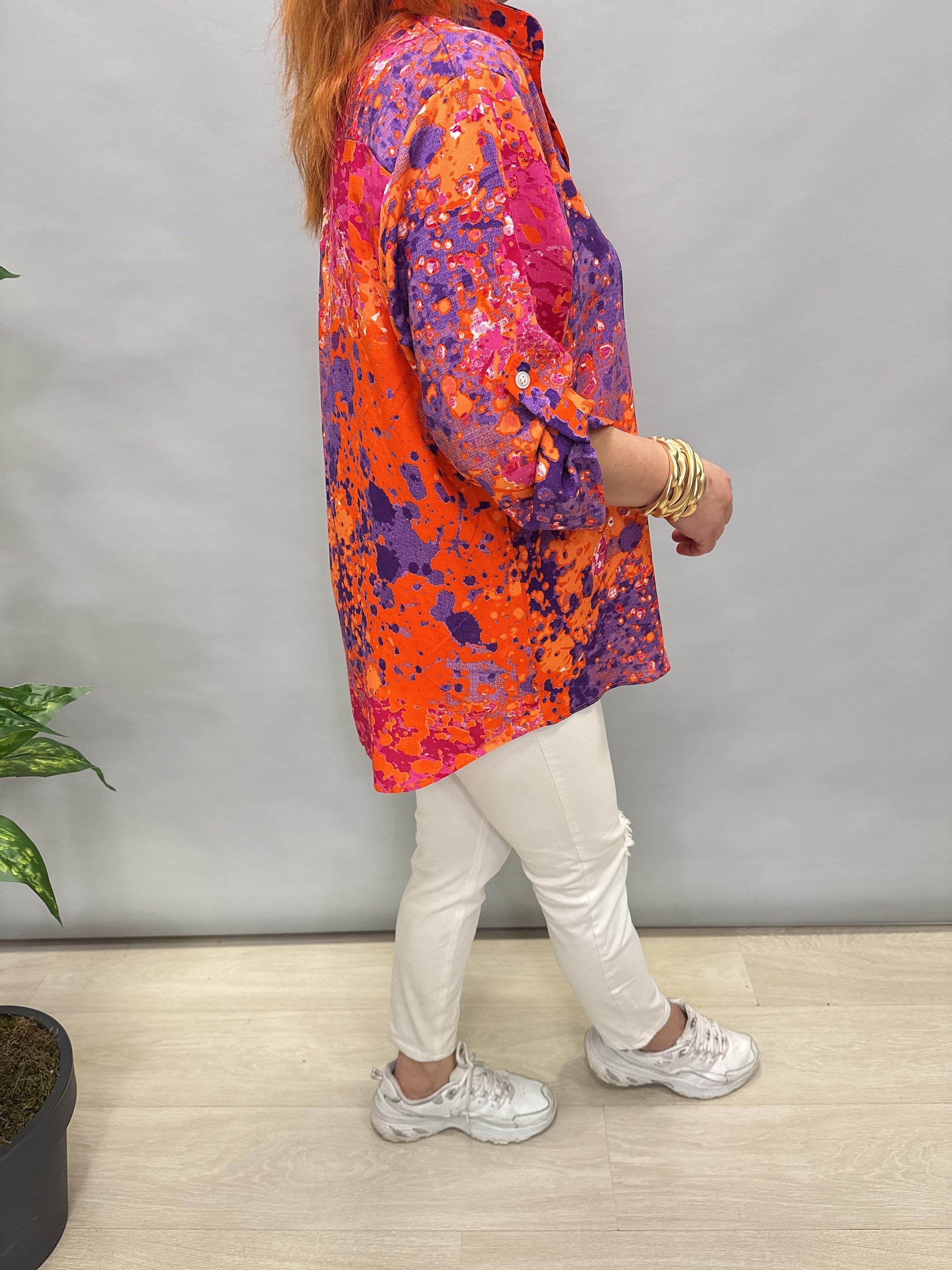 MNS 8790 PAMUKLU VİSKON BLUZ