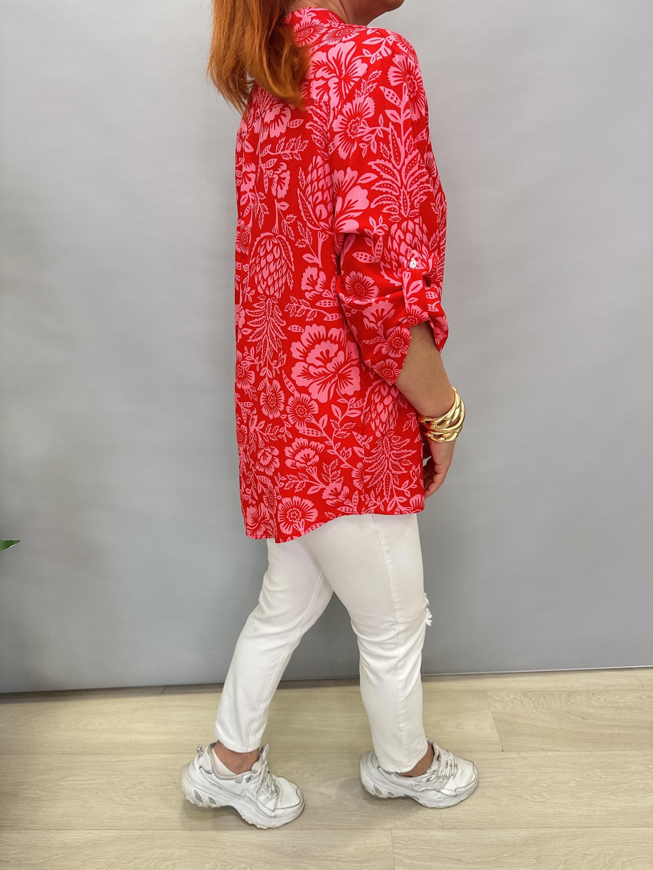 MNS 8790 PAMUKLU VİSKON BLUZ