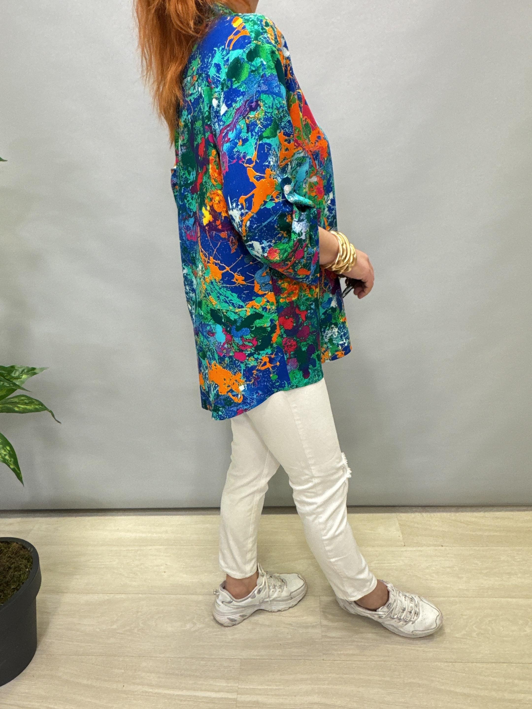 MNS 8790 PAMUKLU VİSKON BLUZ