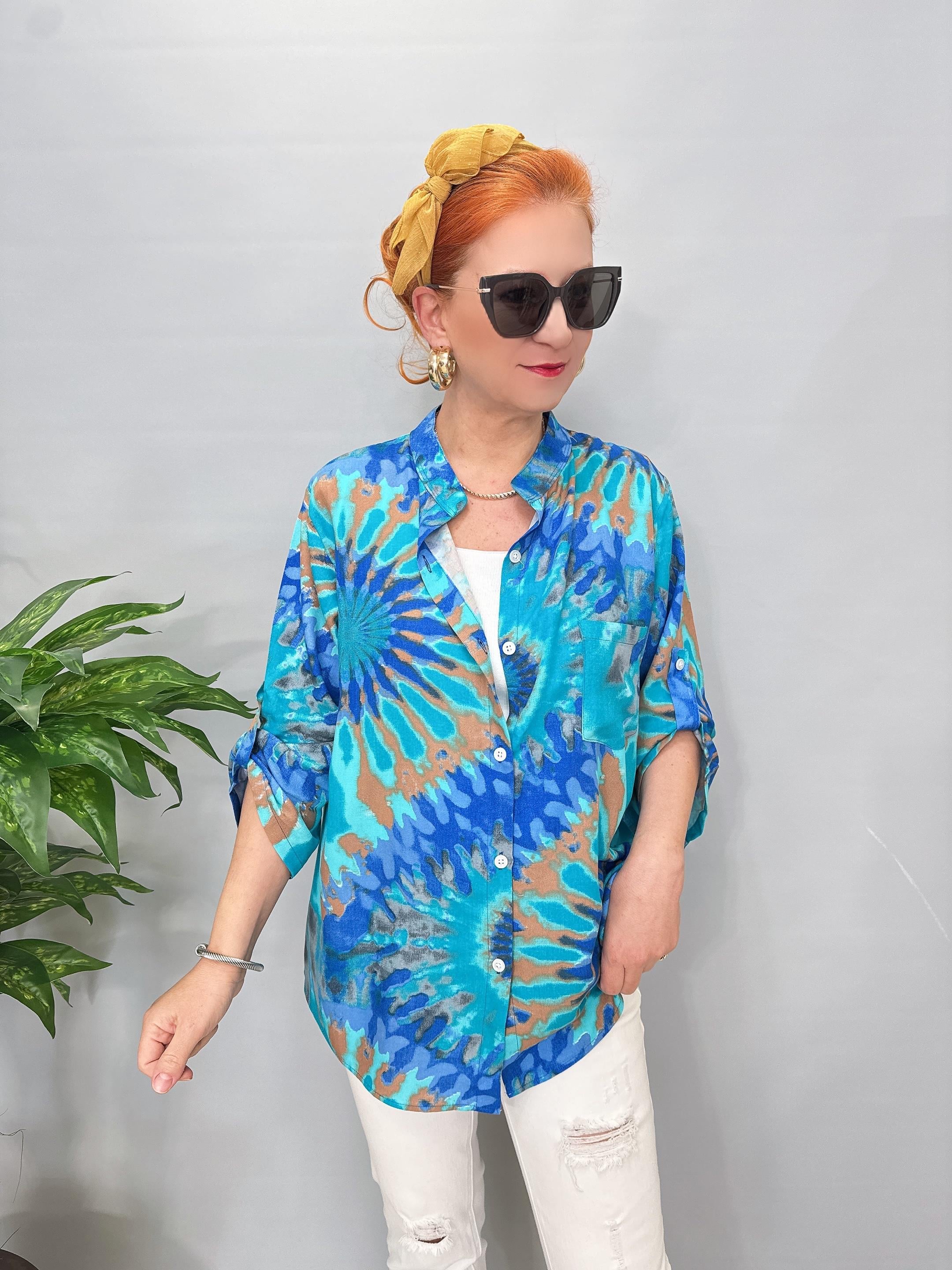 8826 Pamuklu Viskon Gömlek