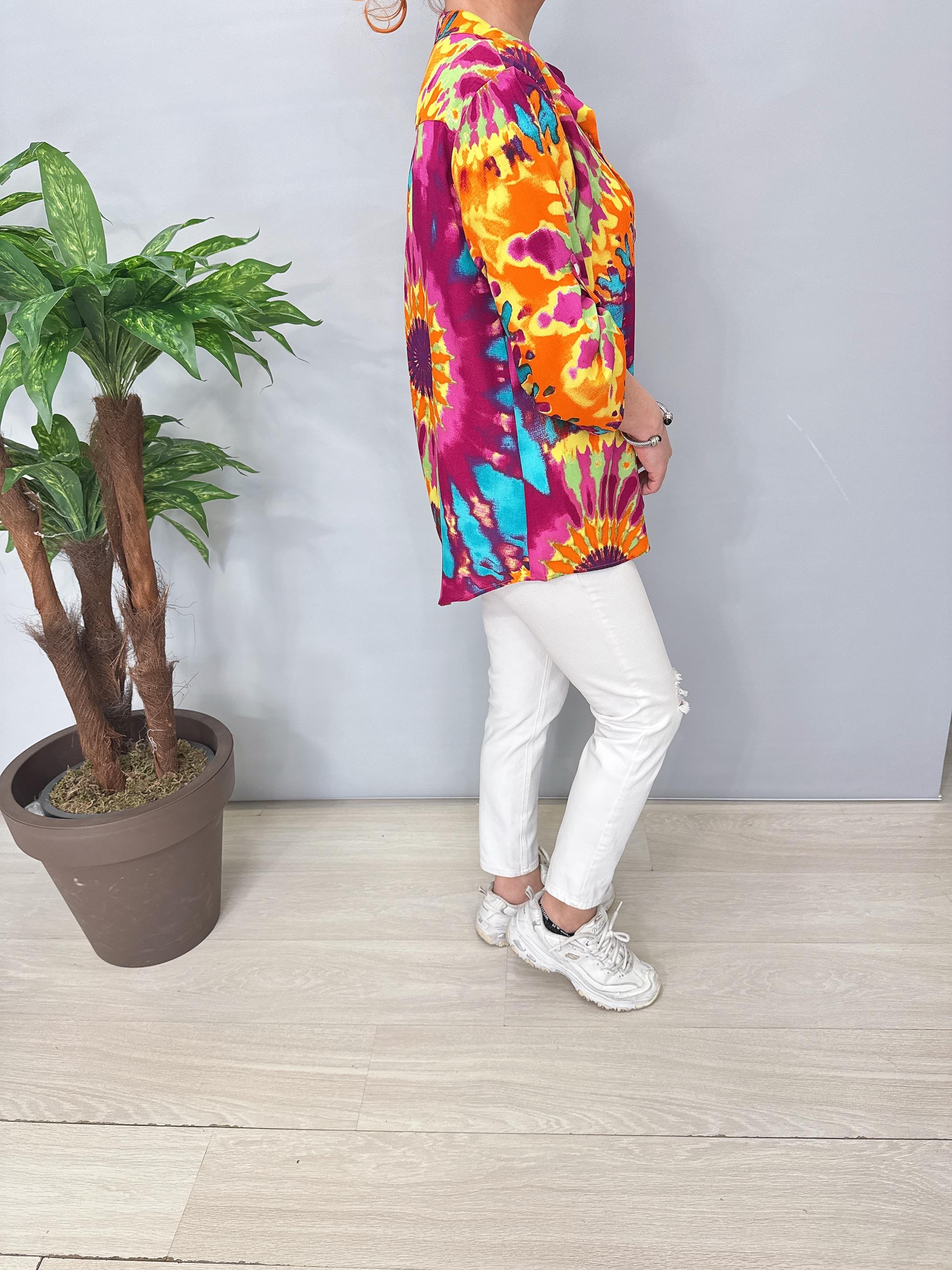 8826 Pamuklu Viskon Gömlek