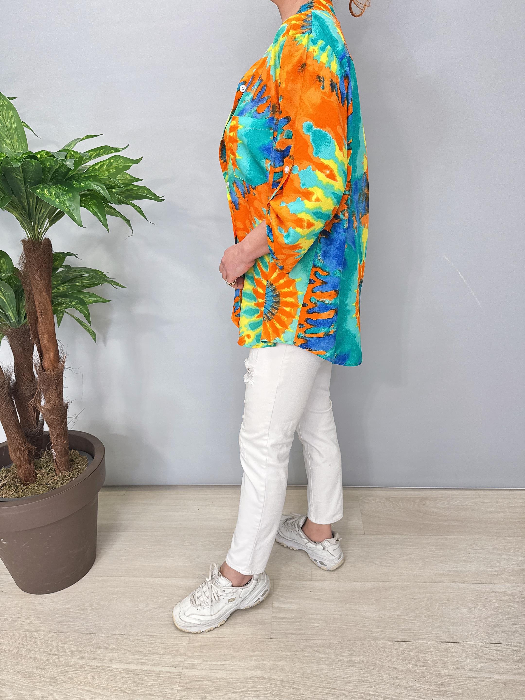 8826 Pamuklu Viskon Gömlek