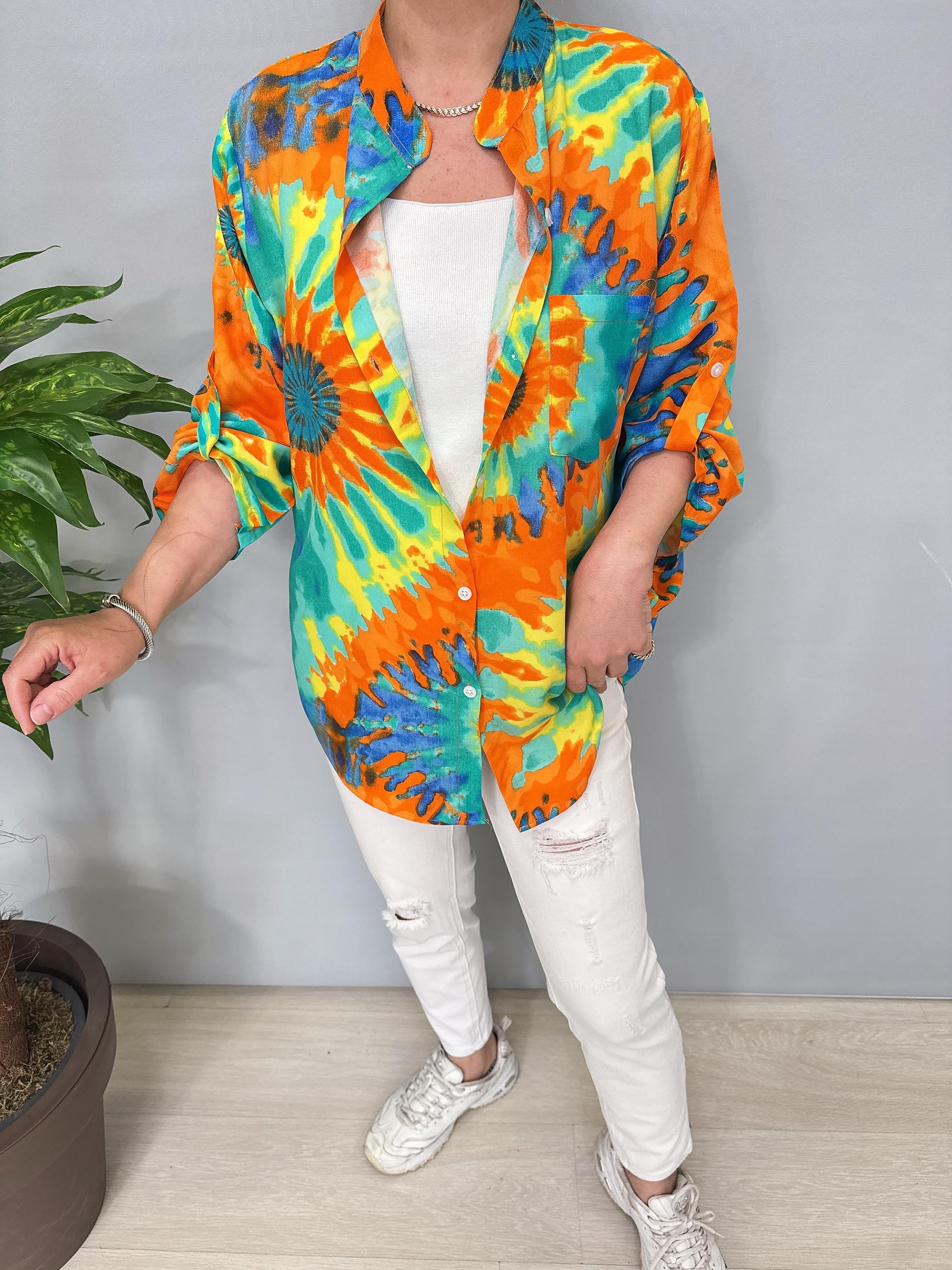 8826 Pamuklu Viskon Gömlek