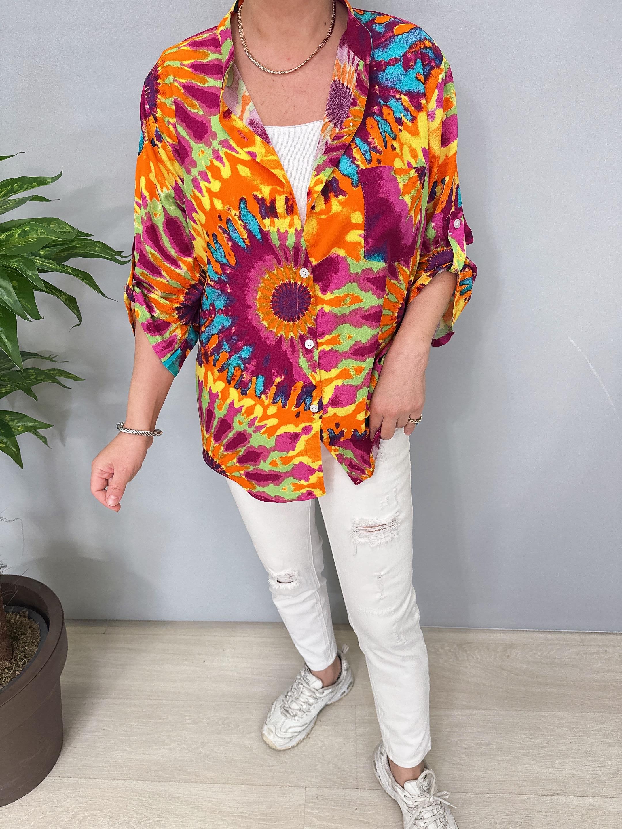 8826 Pamuklu Viskon Gömlek