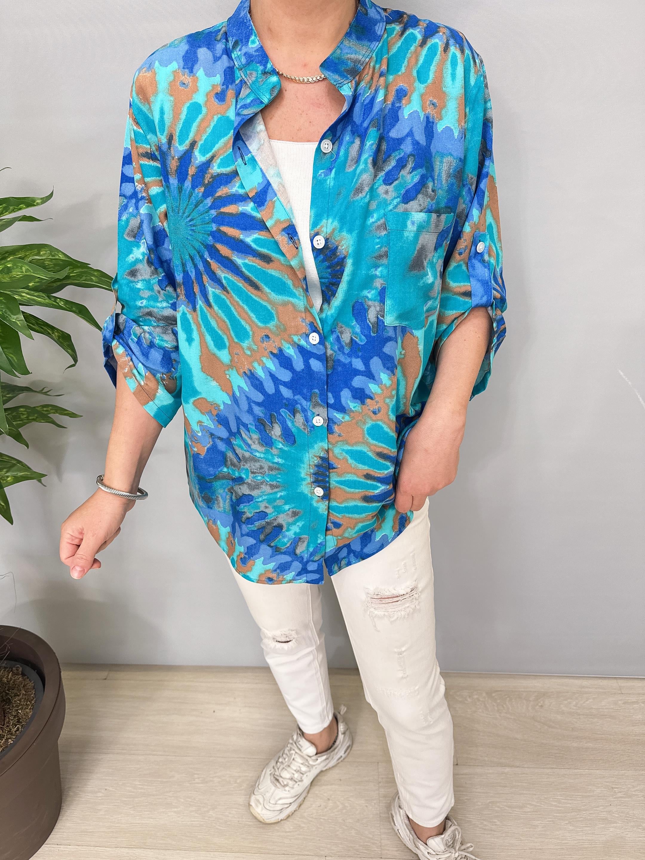 8826 Pamuklu Viskon Gömlek