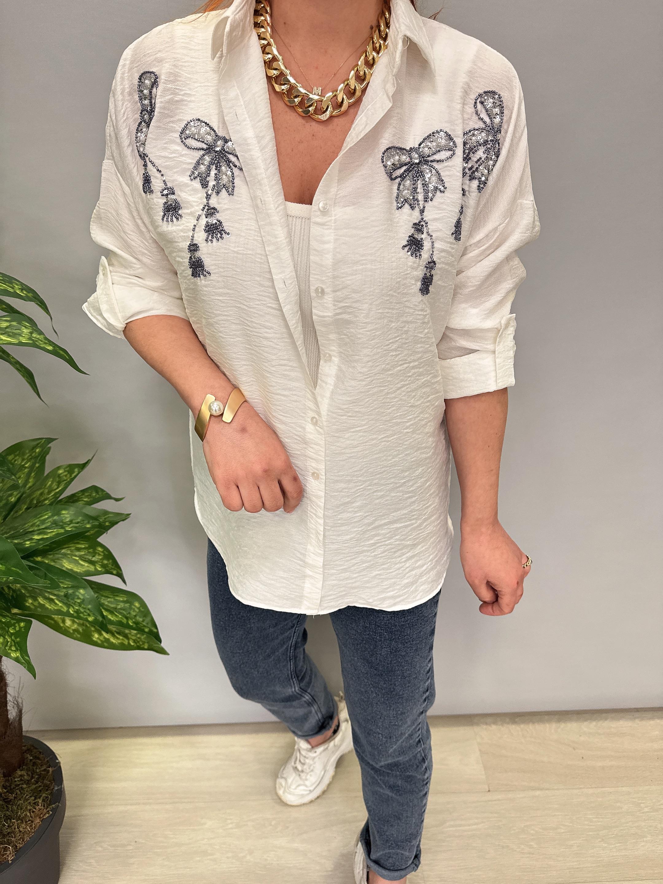 8860 (Ara bedenler 1 beden küçük alabilir) AEROBİN GÖMLEK EKRU