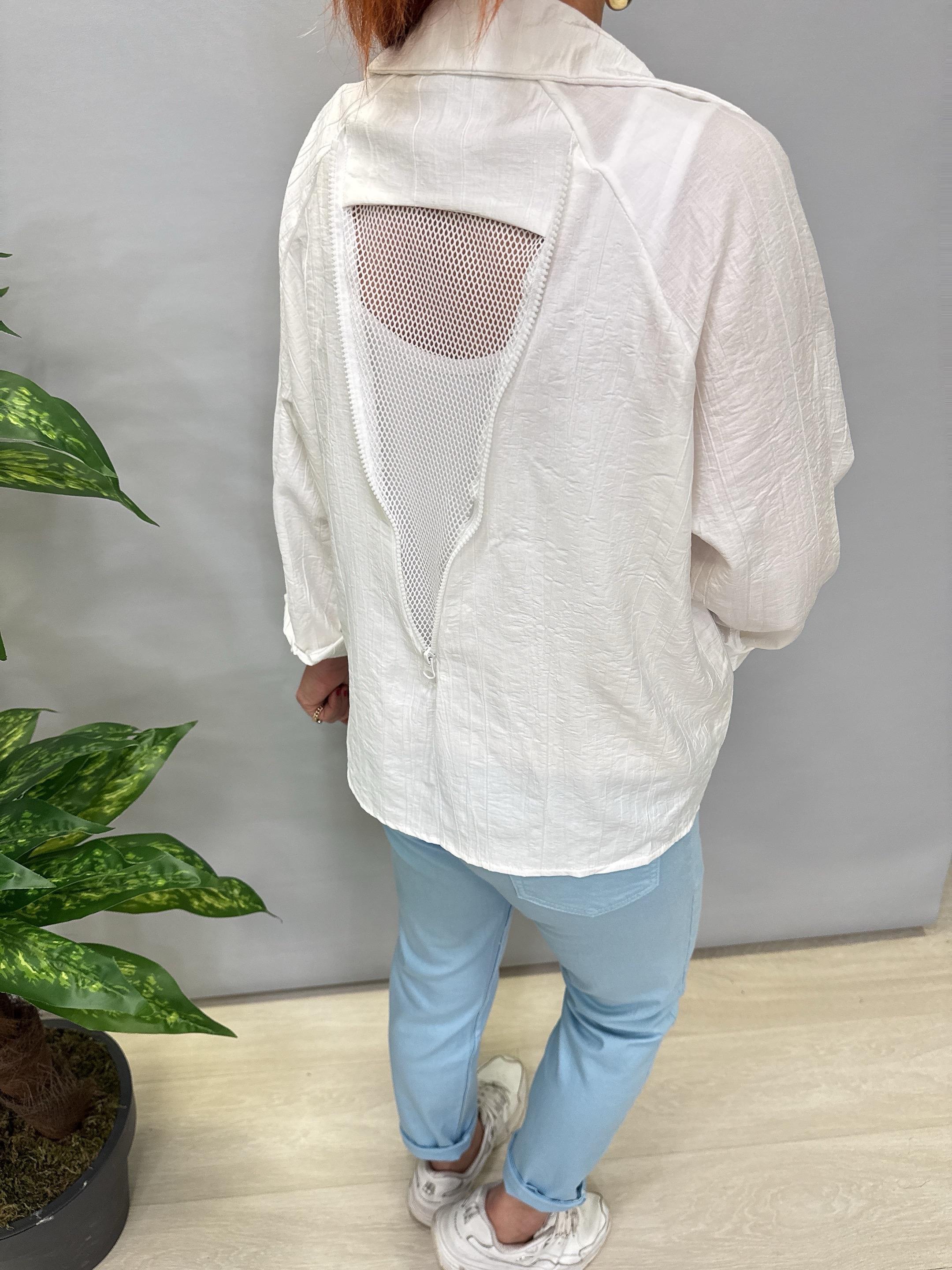 8890 SIRT FİLE DEYAY GÖMLEK EKRU