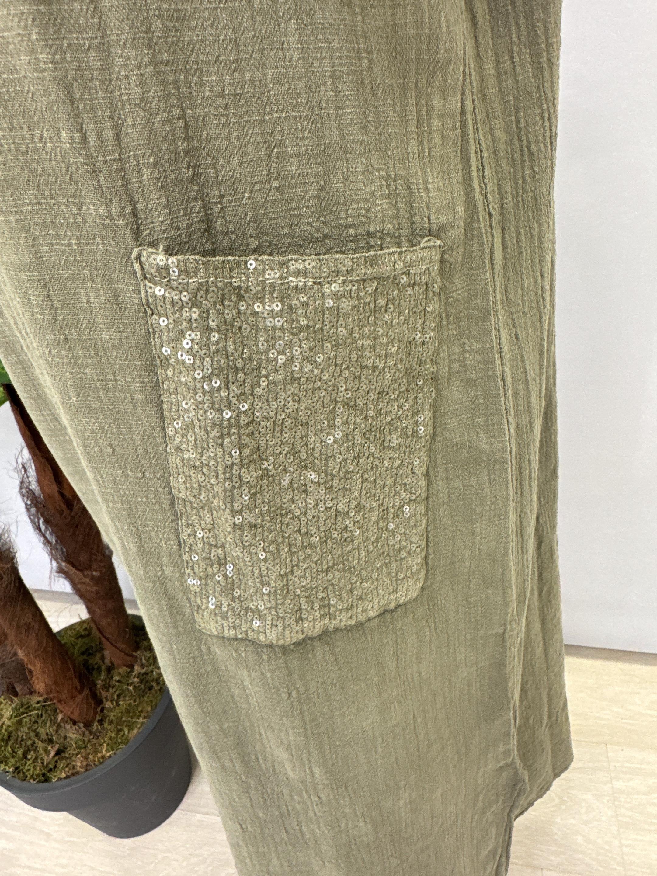 9070 PAMUKLU ELBİSE HAKİ YEŞİL