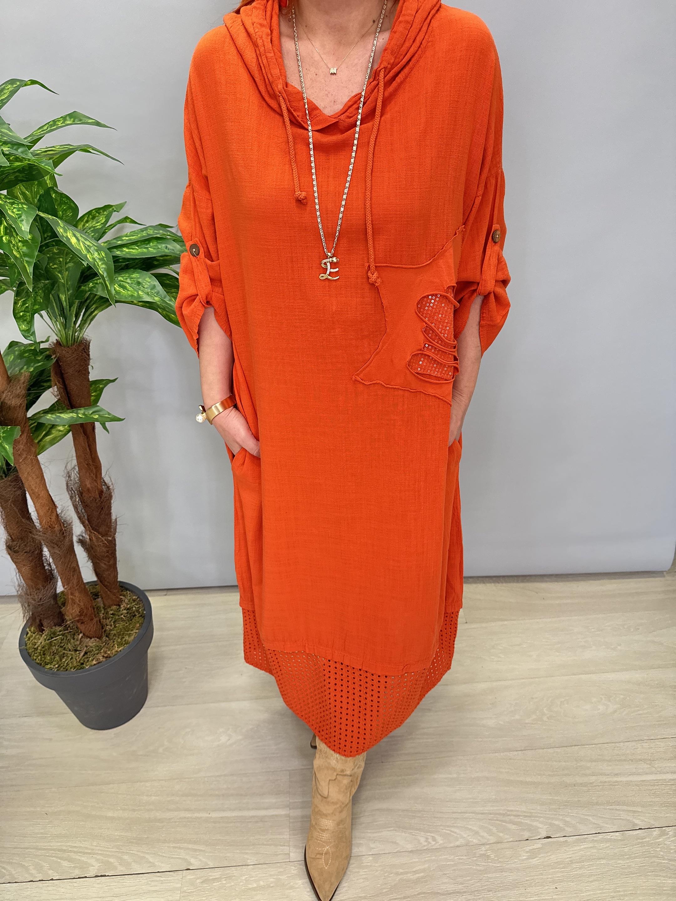 9070 PAMUKLU ELBİSE TARÇIN 