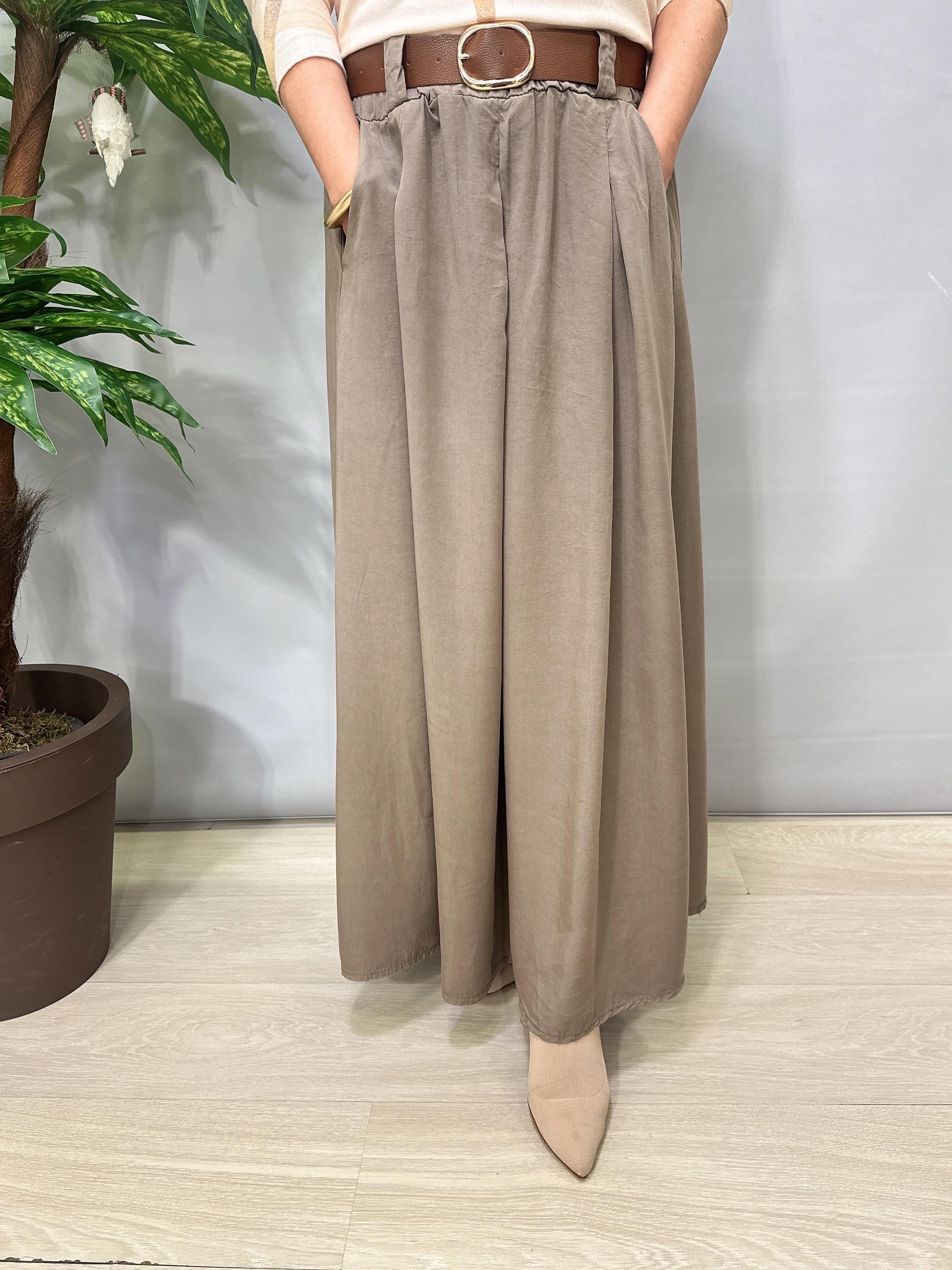 9140 Italyan Tencel Etek Vizon
