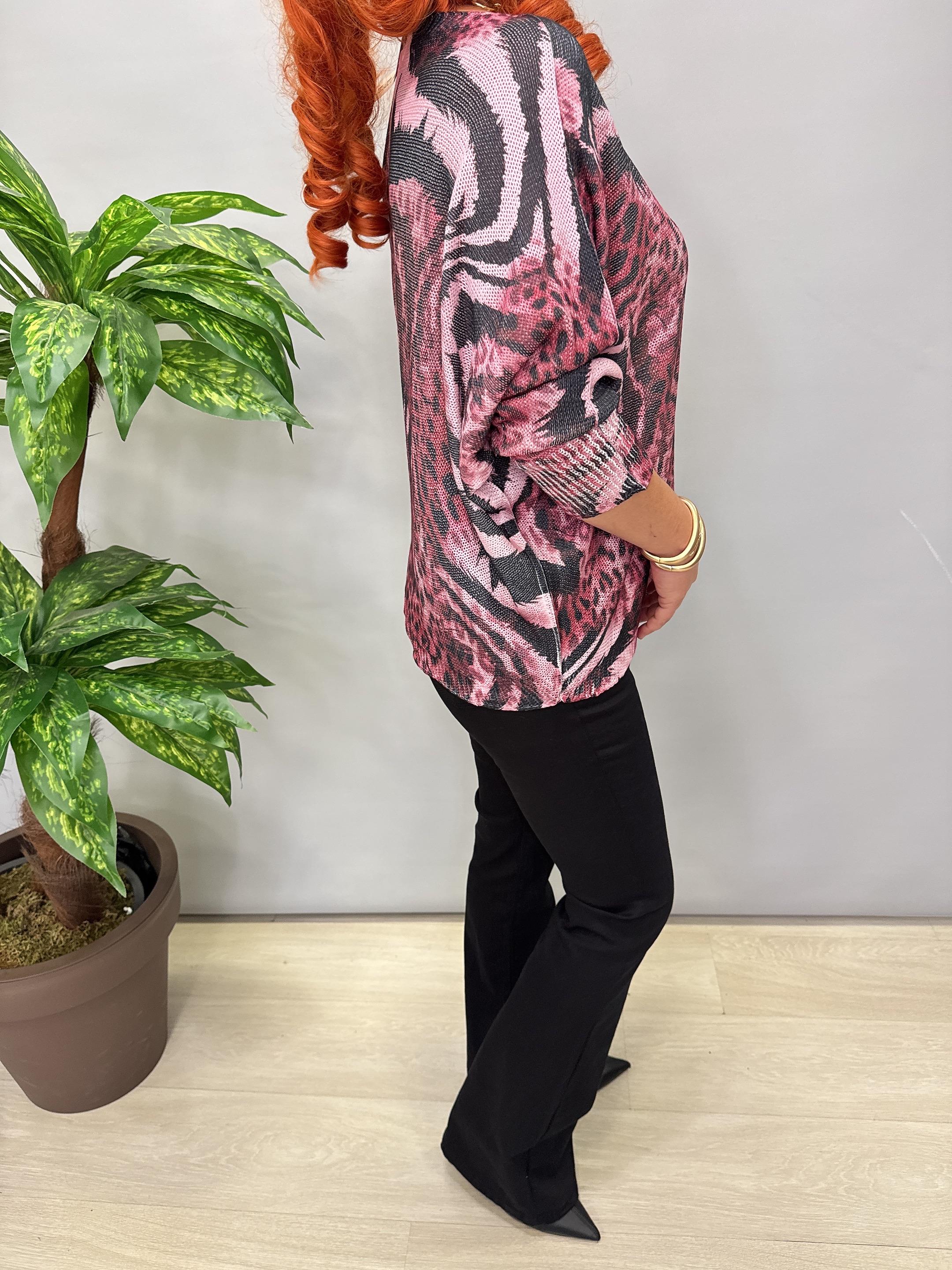 9554 Dijital Baskı Merserize bluz 1