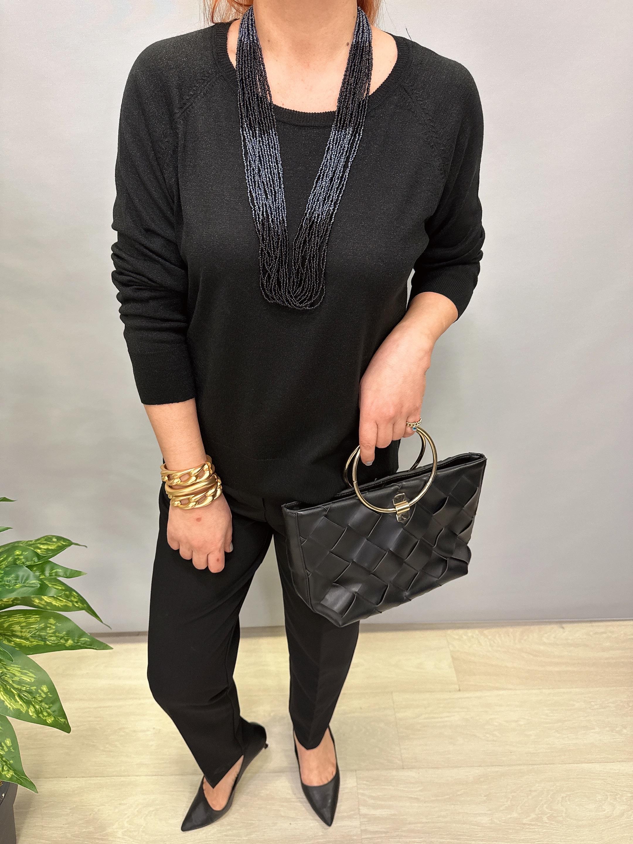 DLV 10557 DİLVİN İNCE TRİKO SİYAH