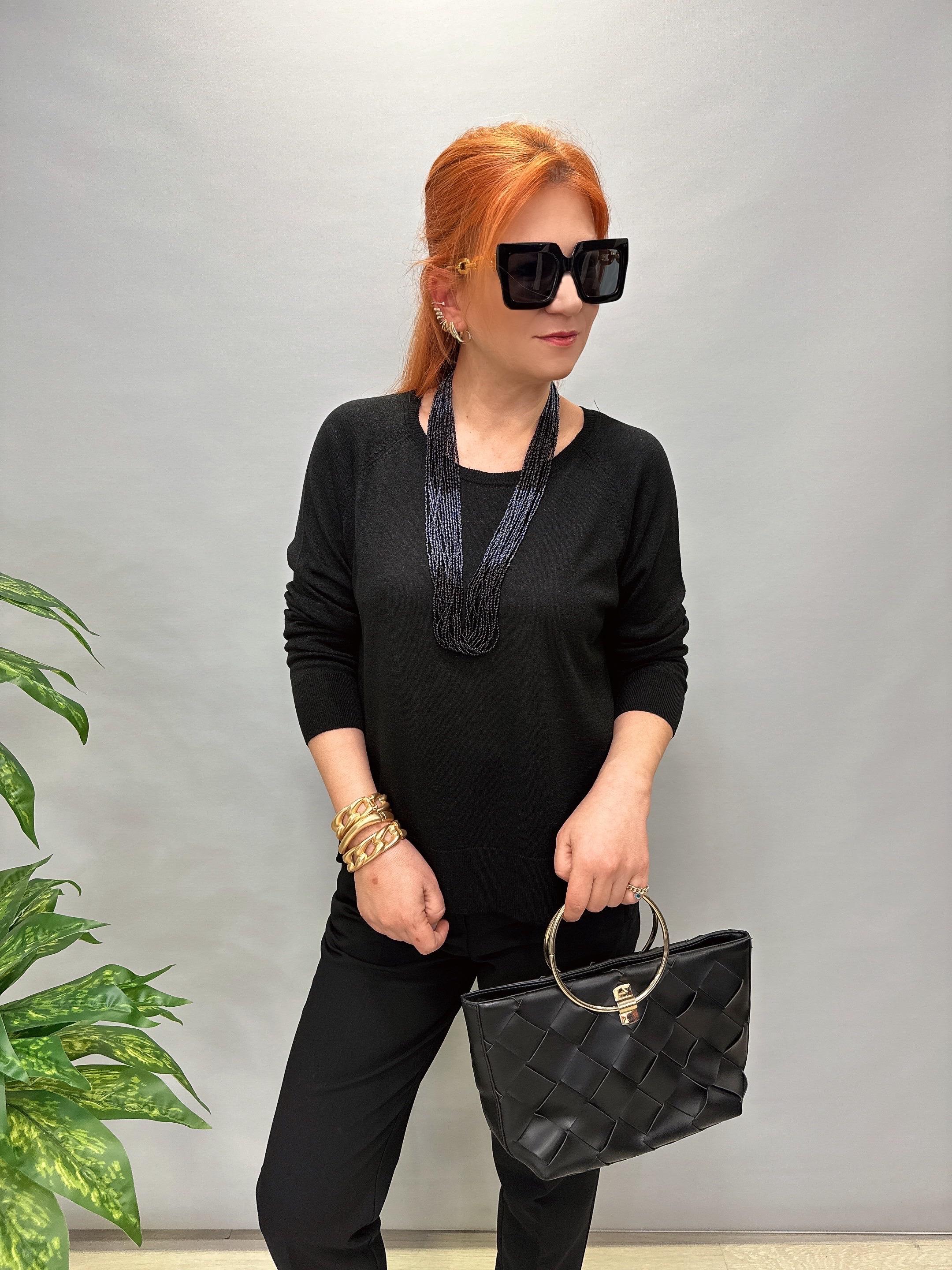 DLV 10557 DİLVİN İNCE TRİKO SİYAH