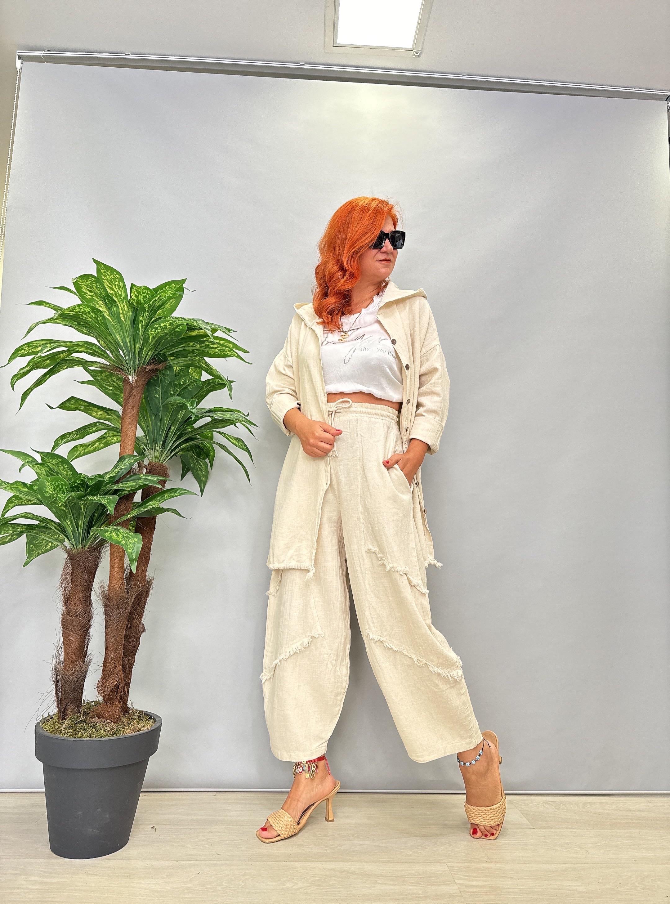 MNS 1012 TASARIM PAMUKLU PANTOLON  TAŞ boyum 1.64