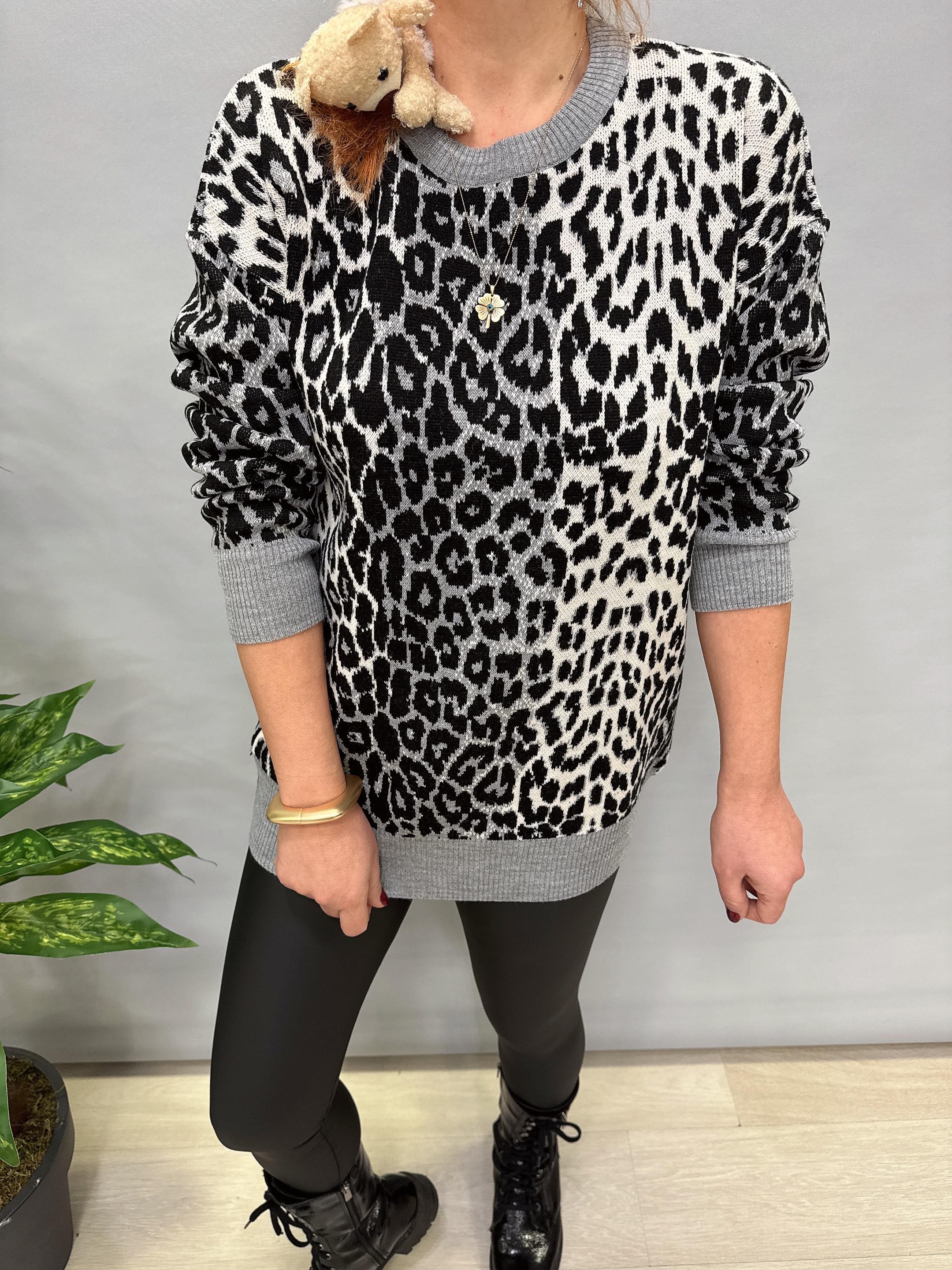 MNS 21116 LEOPAR TRİKO KAZAK SİYAH