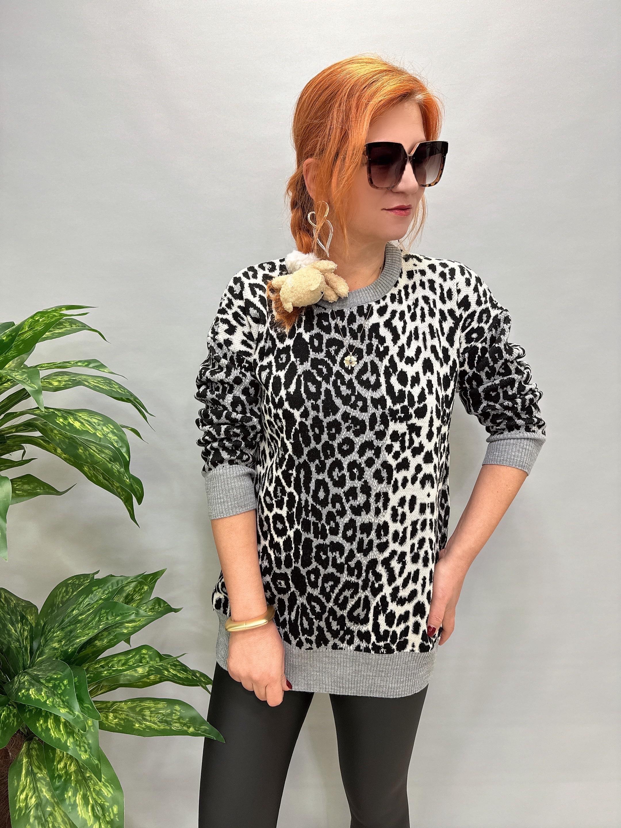 MNS 21116 LEOPAR TRİKO KAZAK SİYAH