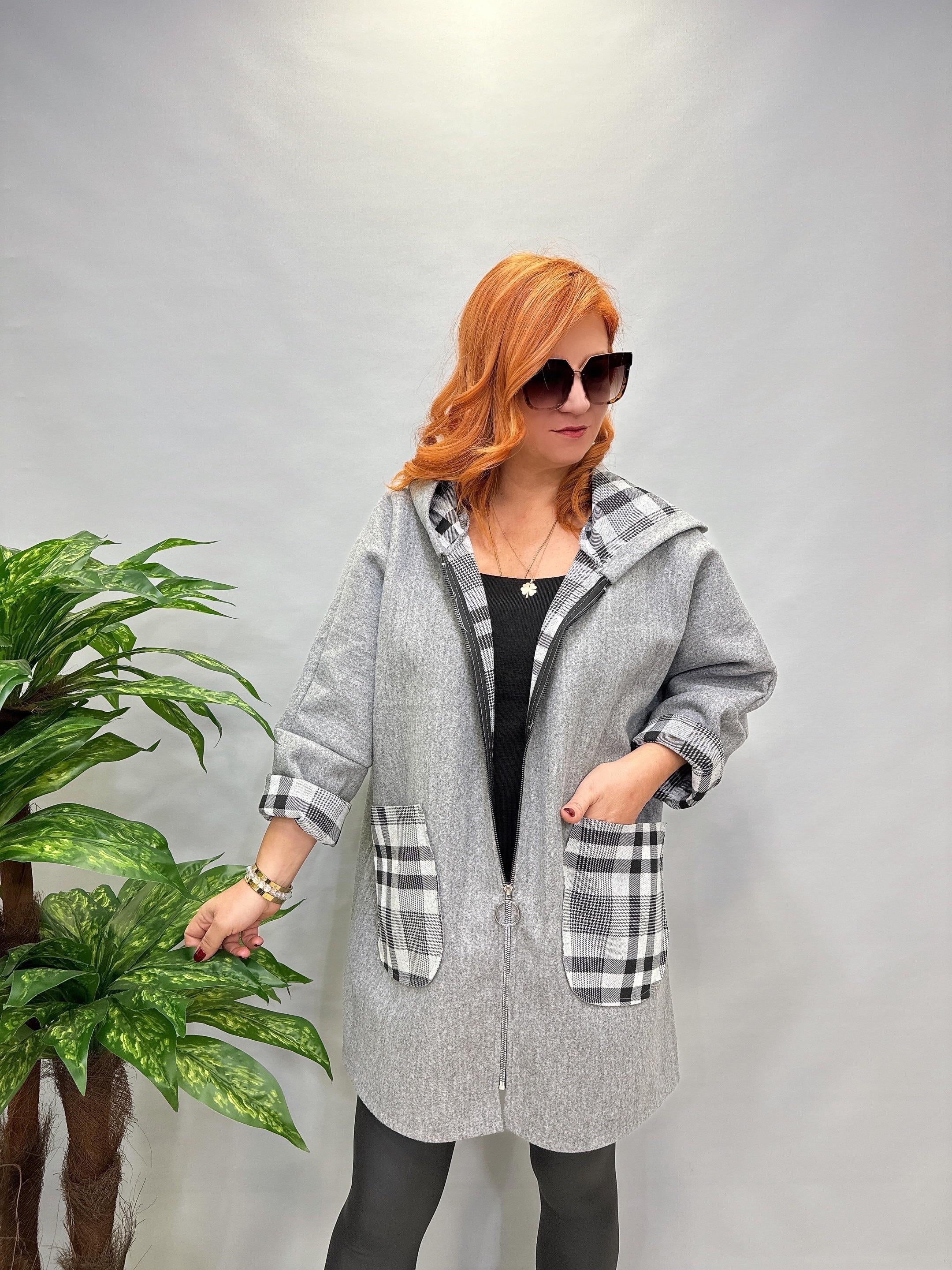 MNS 5068 İTALYAN  EKOSE DETAY KAŞE CEKET GRİ   40_50 ARASI KADAR UYUMLUDUR 