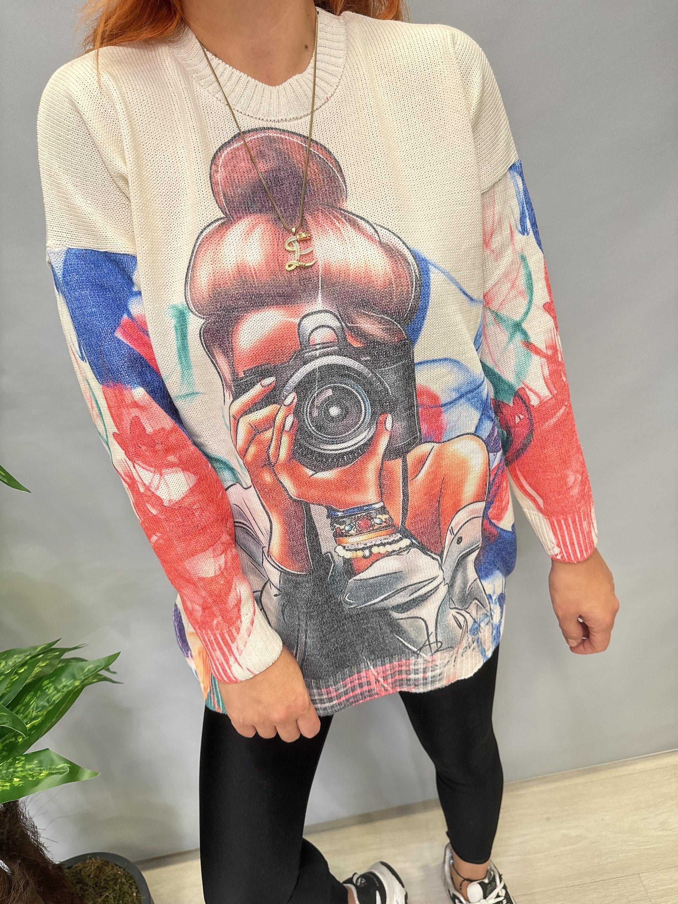 MSN 5067 DİJİTAL BASKI TRİKO BLUZ  FOTO  44 BEDENE KADAR UYUMLUDUR 