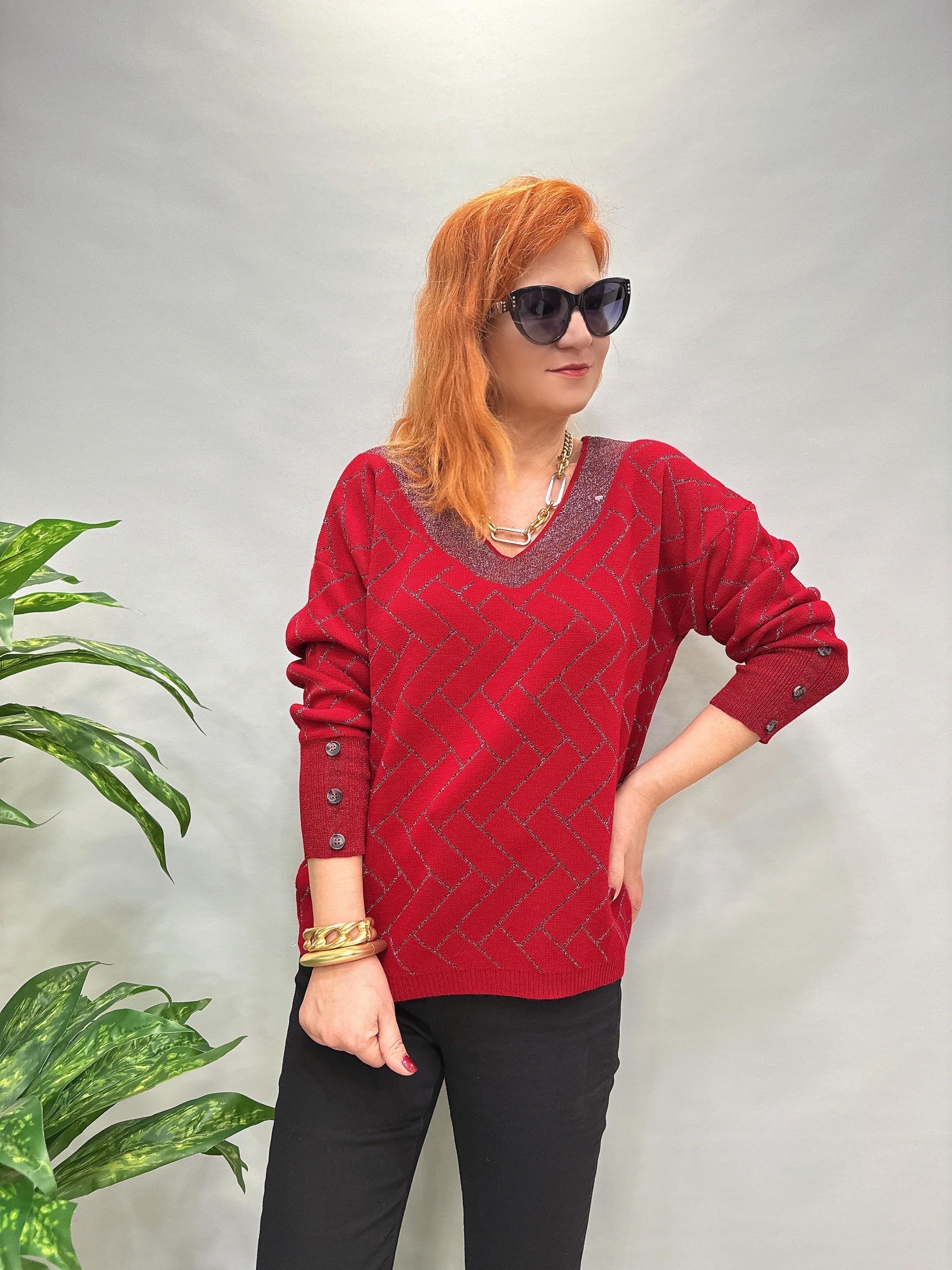 YNY MNS 21124 SİMLİ KOL DÜĞME DETAY TRİKO KIRMIZI