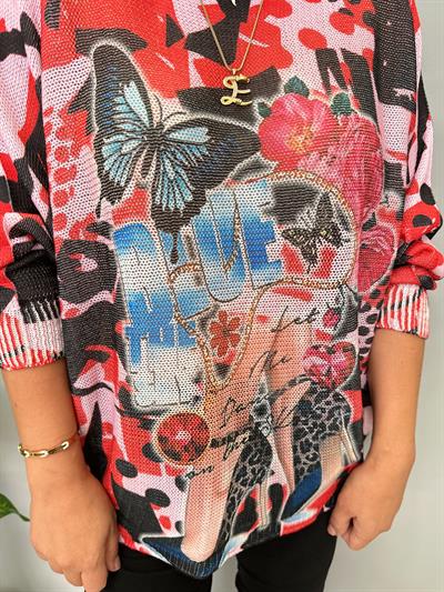  MNS 5675 İTALYAN TOPUK DESEN TRİKO KIRMIZI