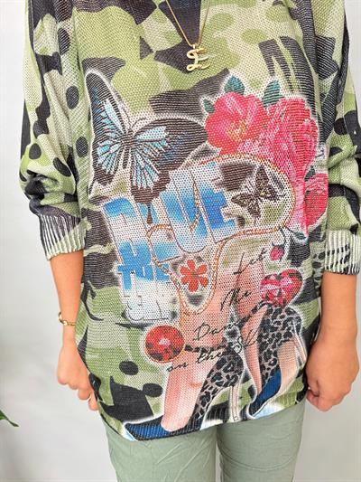  MNS 5675 İTALYAN TOPUK DESEN TRİKO YEŞİL