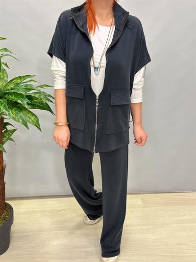 085 YELEK CEKETLİ MODAL TAKIM ANTRASİT (BASİC TSHİRT HARİÇ)