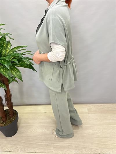 085 YELEK CEKETLİ MODAL TAKIM MİNT YEŞİLİ (BASİC TSHİRT HARİÇ)