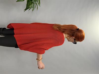 1001 TASARIM TRİKO BLUZ KIRMIZI 