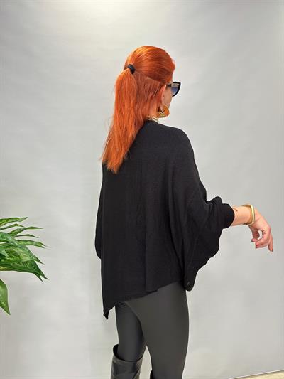1001 TASARIM TRİKO BLUZ SİYAH