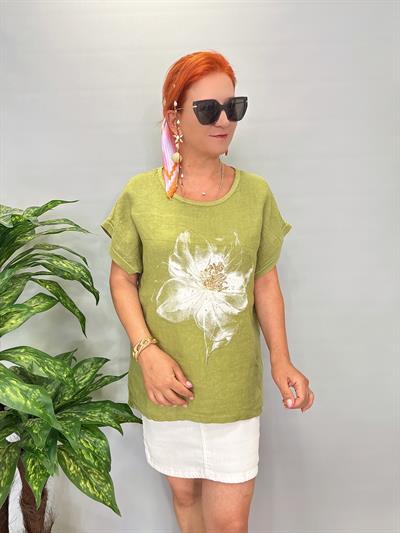 1090 Italyan Bluz Yeşil