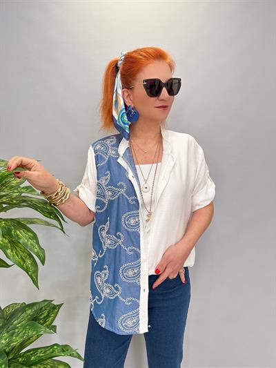 1245 İTALYAN NAKIŞ DETAY GÖMLEK