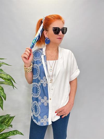 1245 İTALYAN NAKIŞ DETAY GÖMLEK