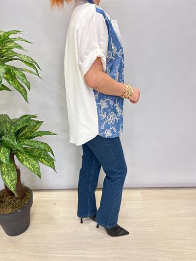 1245 İTALYAN NAKIŞ DETAY GÖMLEK