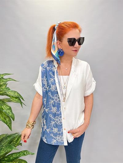 1245 İTALYAN NAKIŞ DETAY GÖMLEK