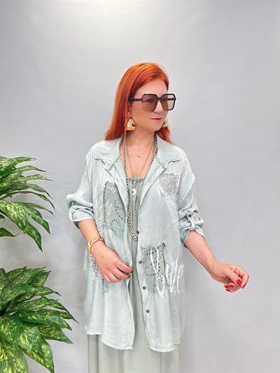 1260 İtalyan Gömlek Mint yeşili 