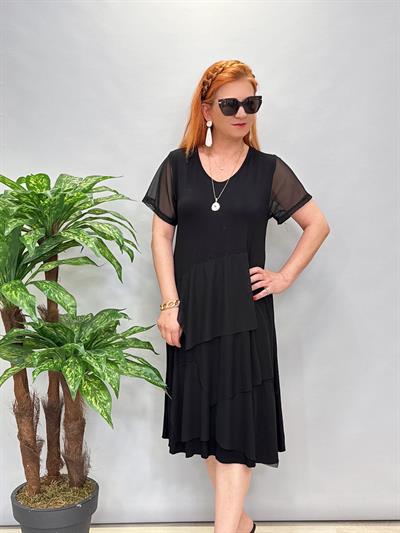 1260 Tasarım Elbise Siyah 