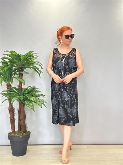 1299 İtalyan Elbise Sİyah 